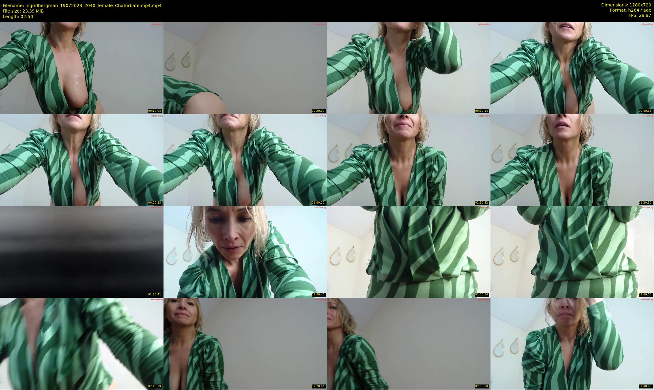 ingridbergman — 3 minute Chaturbate female cam show recording, 720p, Jul 19, 2023