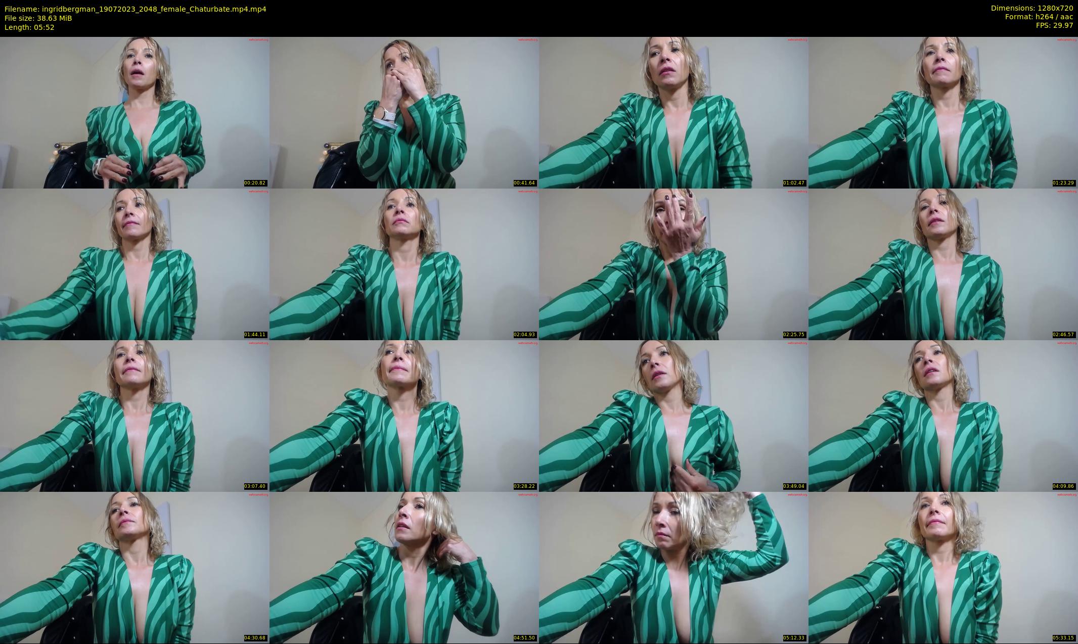 ingridbergman — 6 minute Chaturbate female cam show recording, 720p, Jul 19, 2023