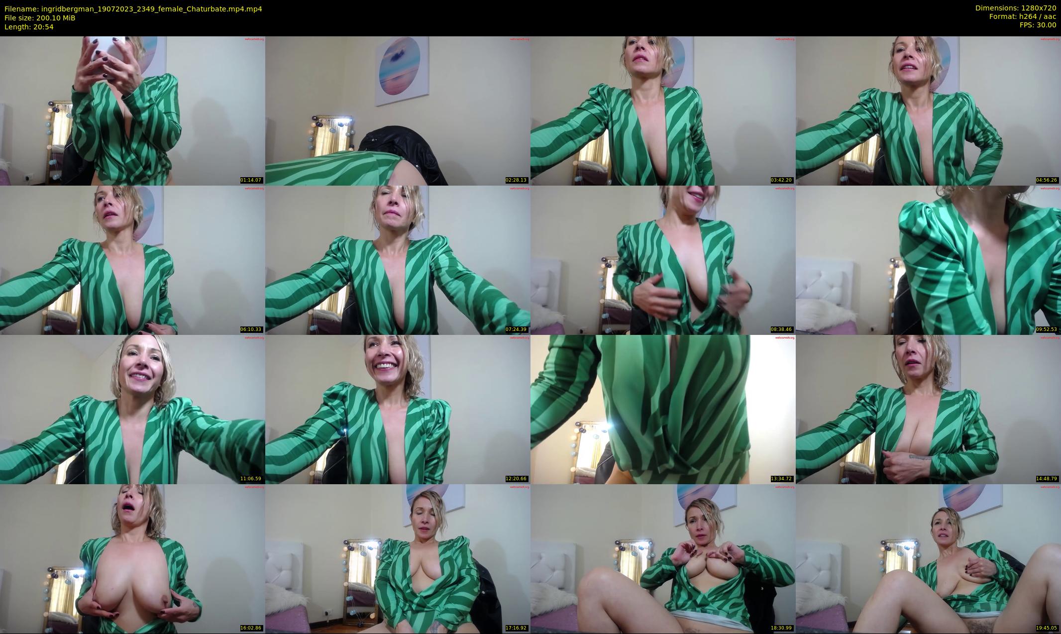 ingridbergman — 21 minute Chaturbate female cam show recording, 720p, Jul 19, 2023