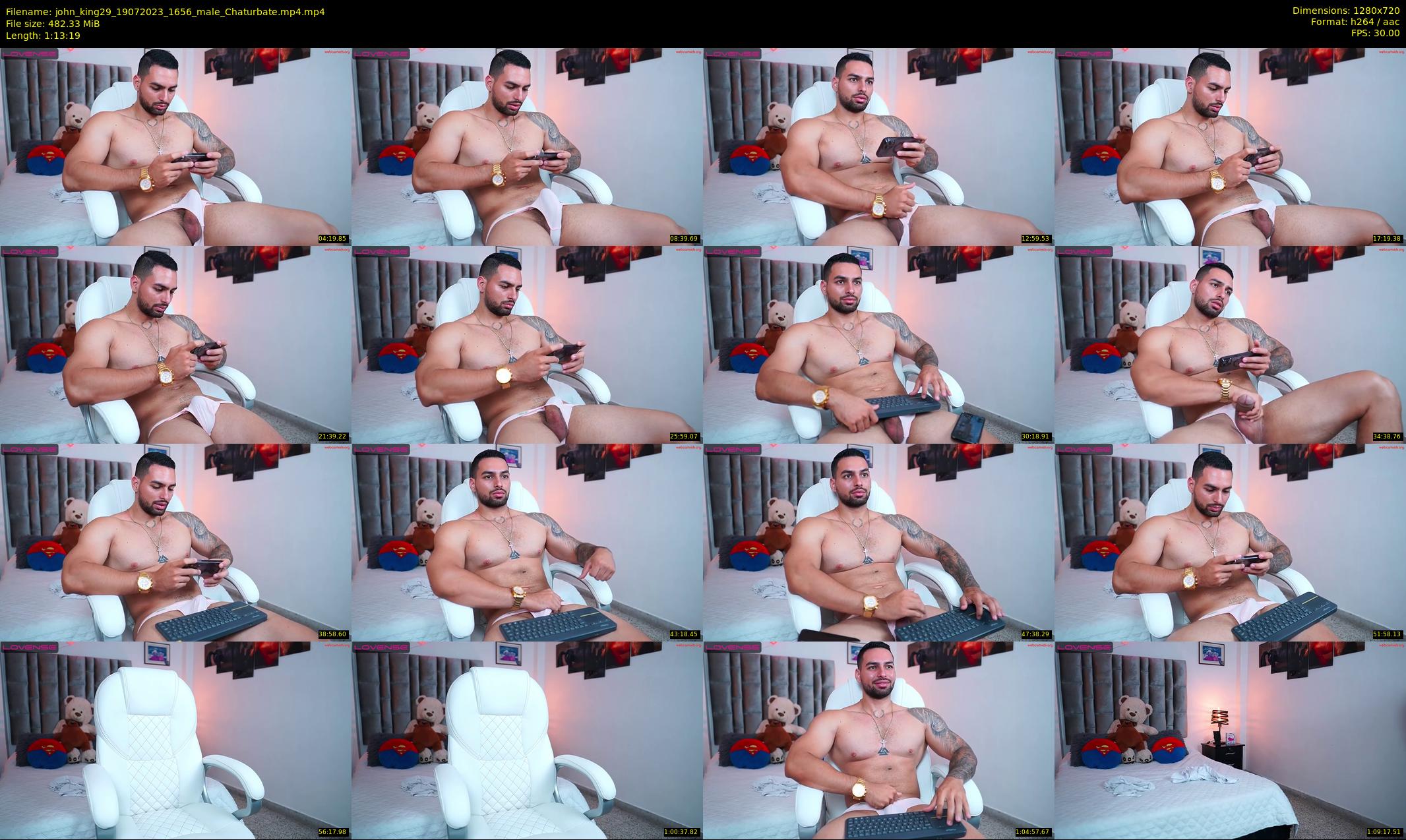 john_king29 — 74 minute Chaturbate male cam show recording, 720p, Jul 19, 2023