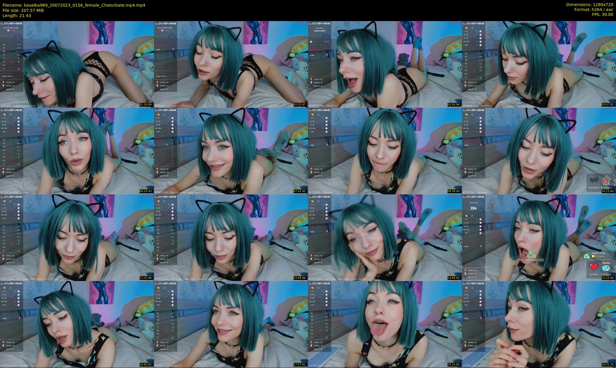 kasatka969 — 22 minute Chaturbate female cam show recording, 720p, Jul 20, 2023