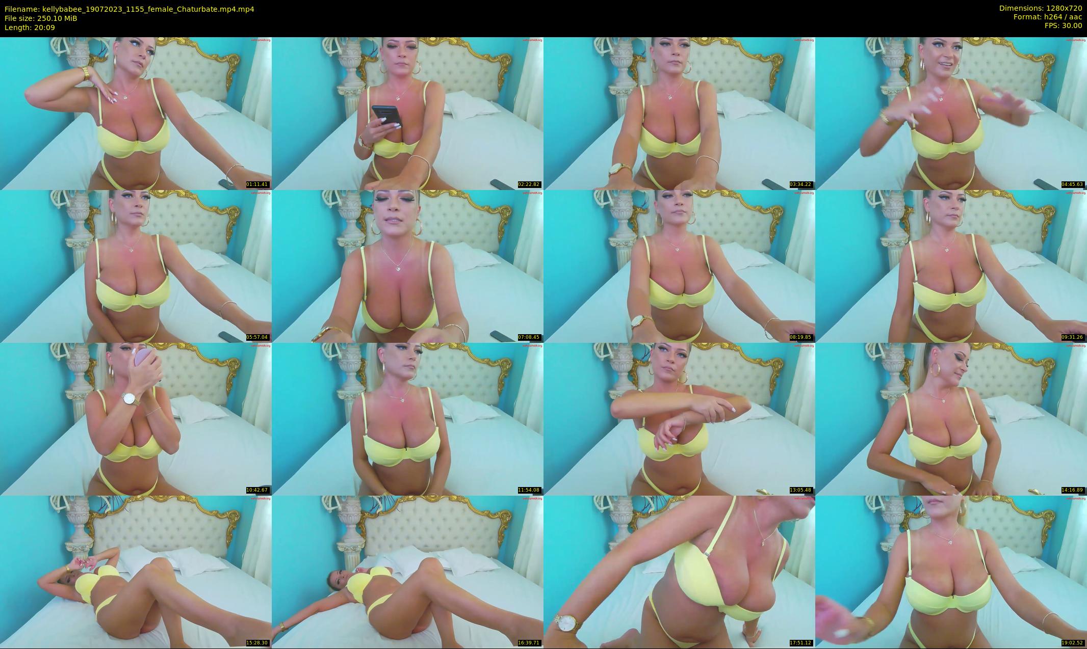 kellybabee — 21 minute Chaturbate female cam show recording, 720p, Jul 19, 2023