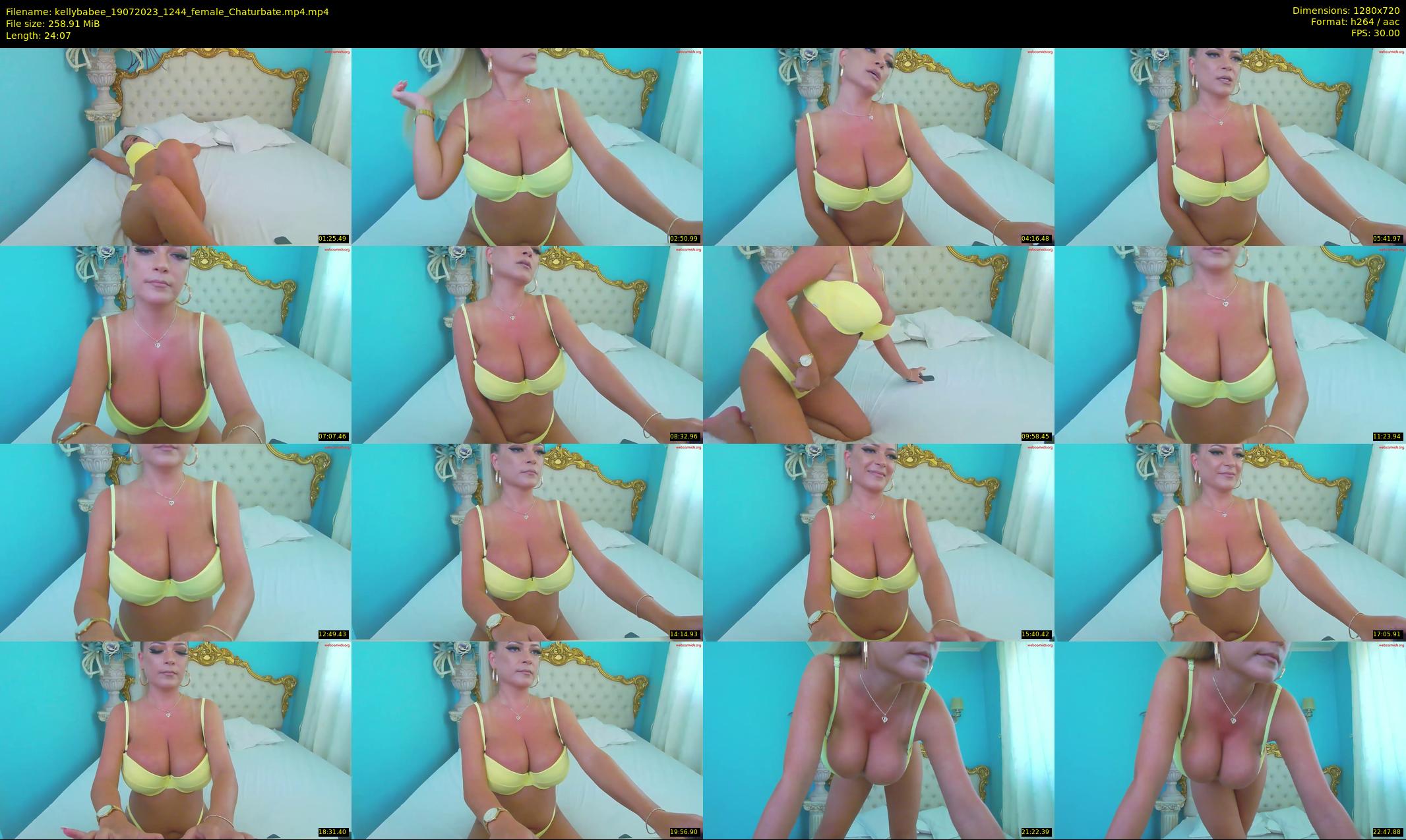 kellybabee — 25 minute Chaturbate female cam show recording, 720p, Jul 19, 2023