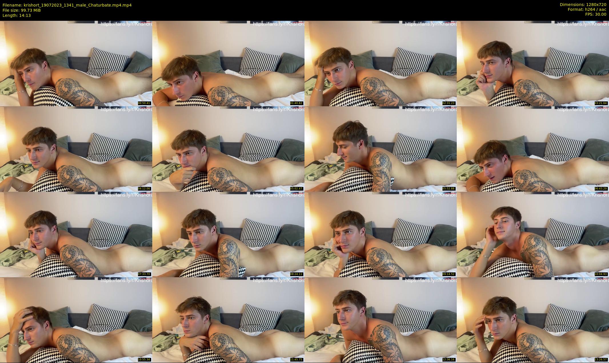 krishort — 15 minute Chaturbate male cam show recording, 720p, Jul 19, 2023
