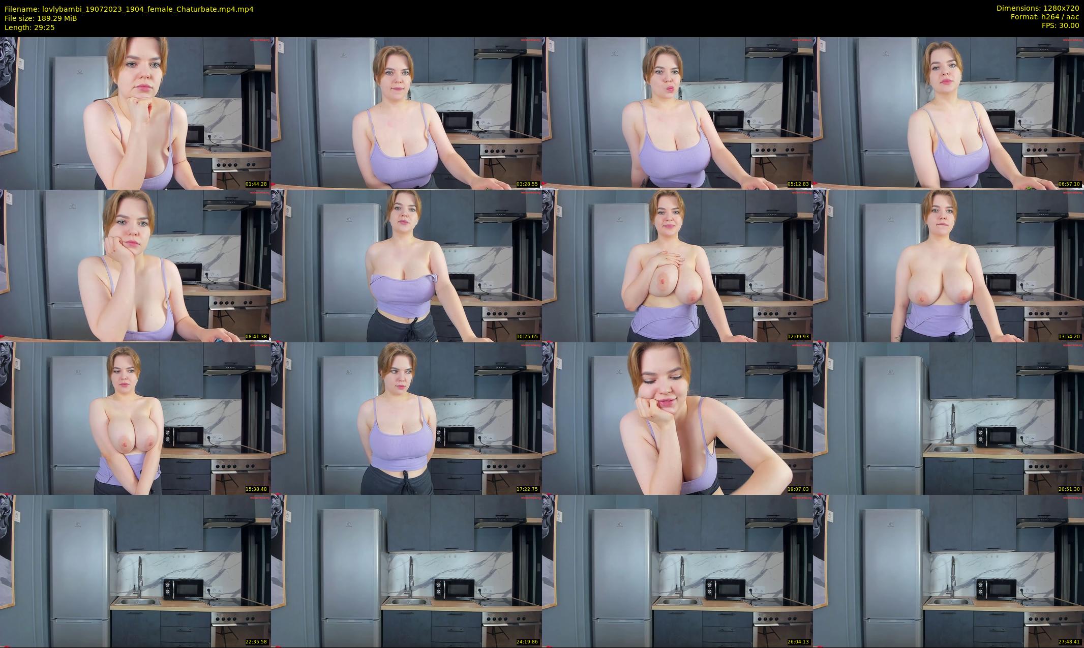lovlybambi — 30 minute Chaturbate female cam show recording, 720p, Jul 19, 2023