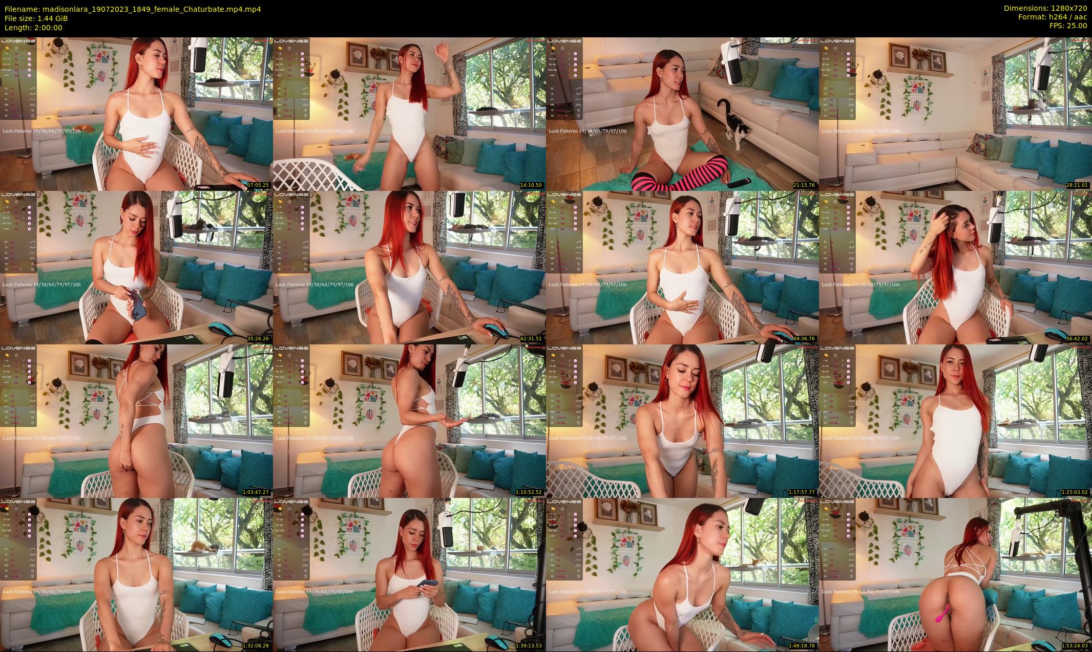 madisonlara — 120 minute Chaturbate female cam show recording, 720p, Jul 19, 2023