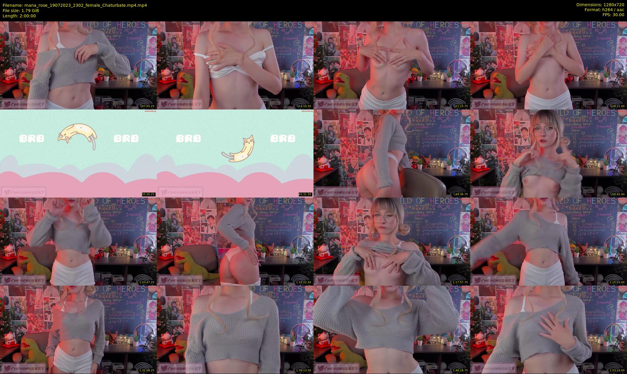 mana_rose — 120 minute Chaturbate female cam show recording, 720p, Jul 19, 2023