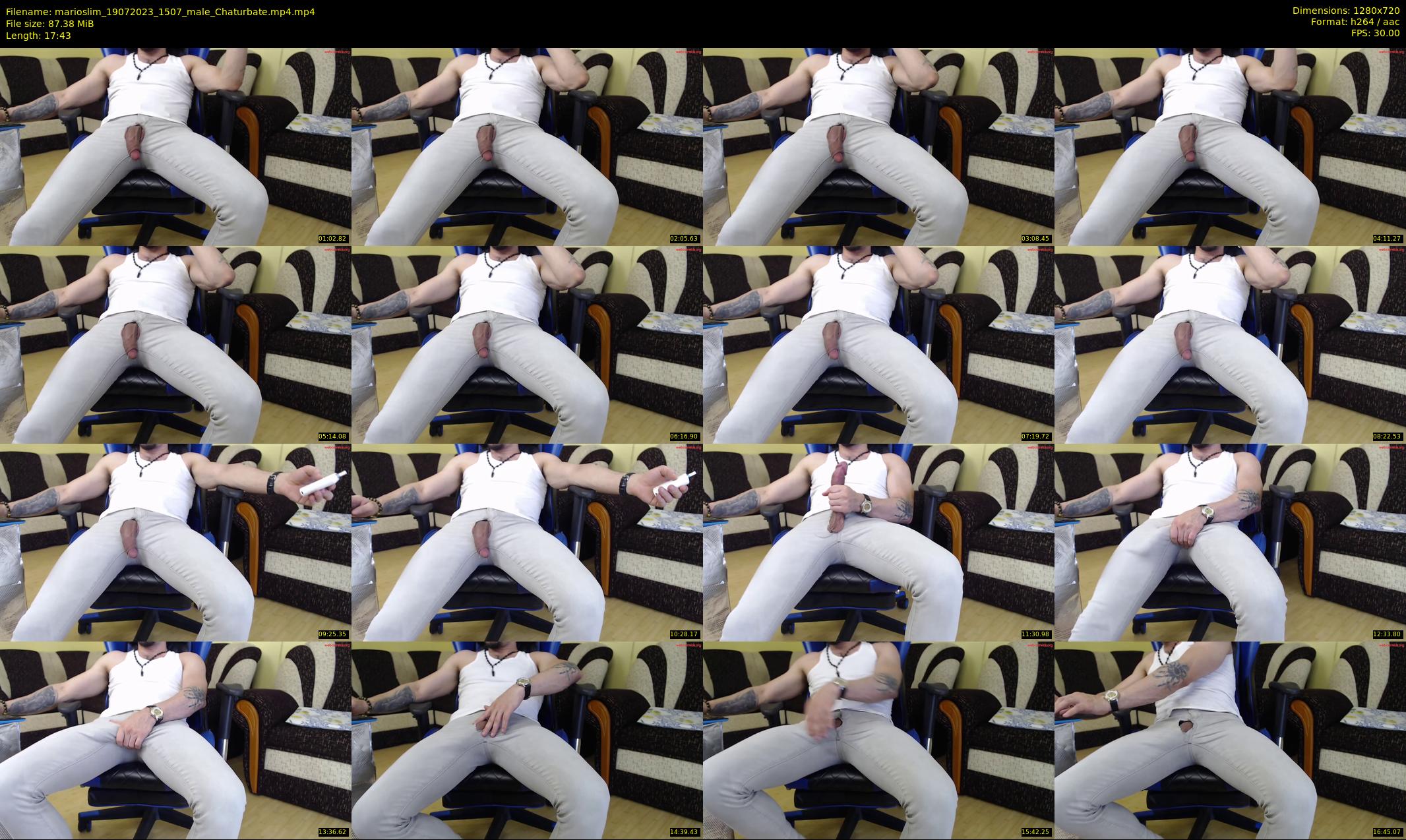 marioslim — 18 minute Chaturbate male cam show recording, 720p, Jul 19, 2023
