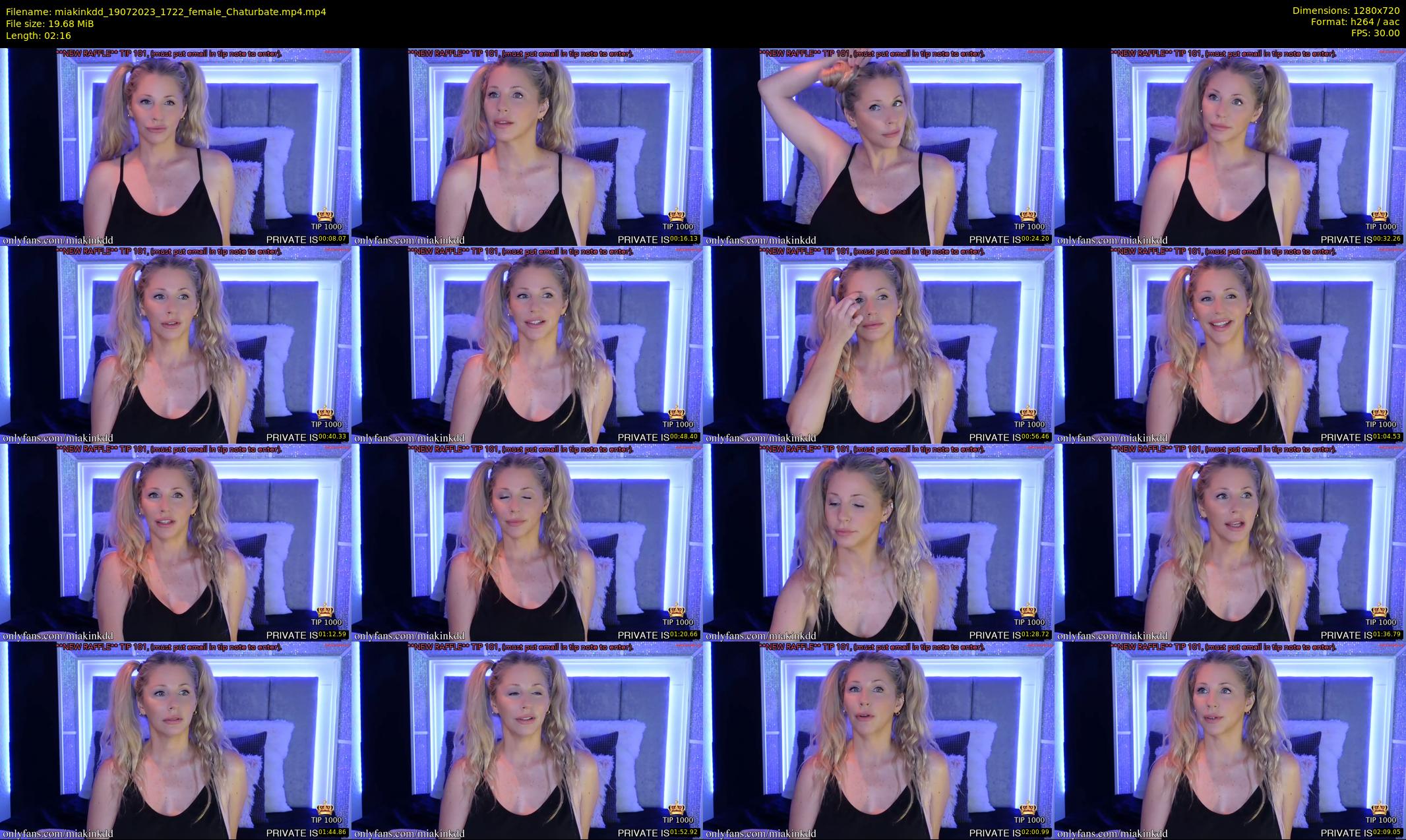 miakinkdd — 3 minute Chaturbate female cam show recording, 720p, Jul 19, 2023