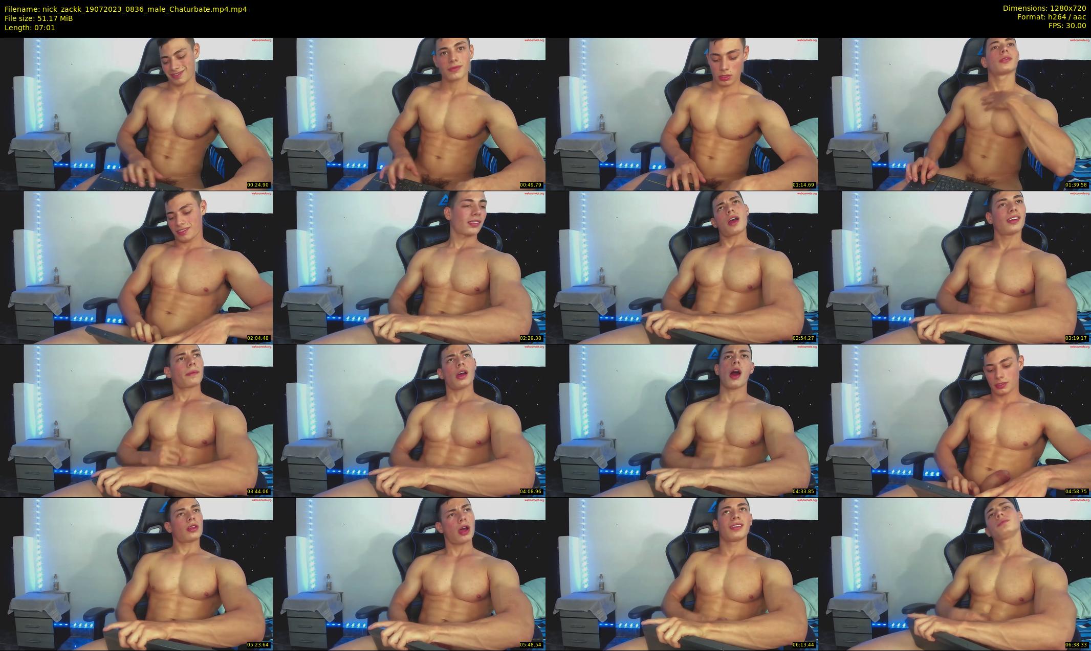 nick_zackk — 8 minute Chaturbate male cam show recording, 720p, Jul 19, 2023