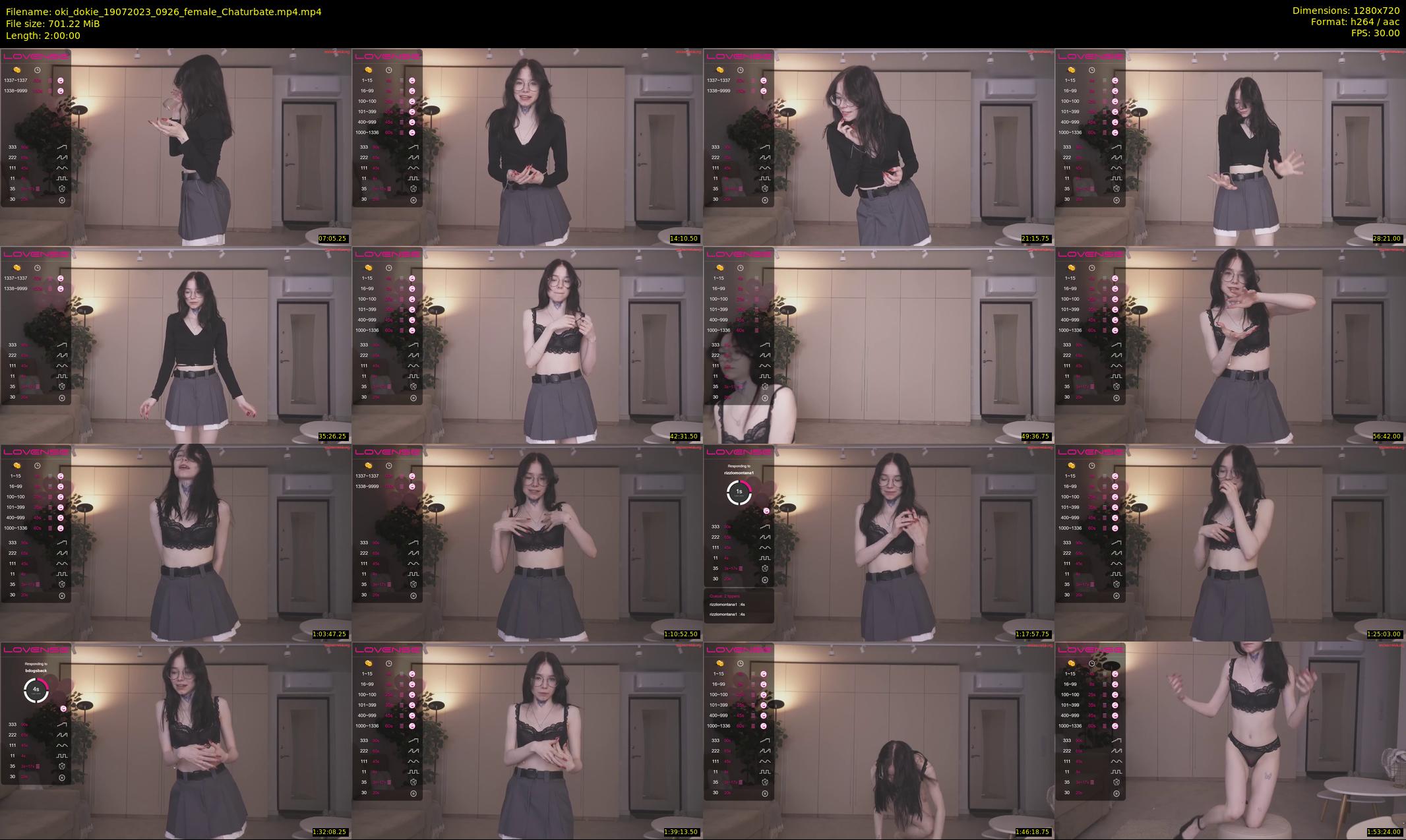 oki_dokie — 120 minute Chaturbate female cam show recording, 720p, Jul 19, 2023