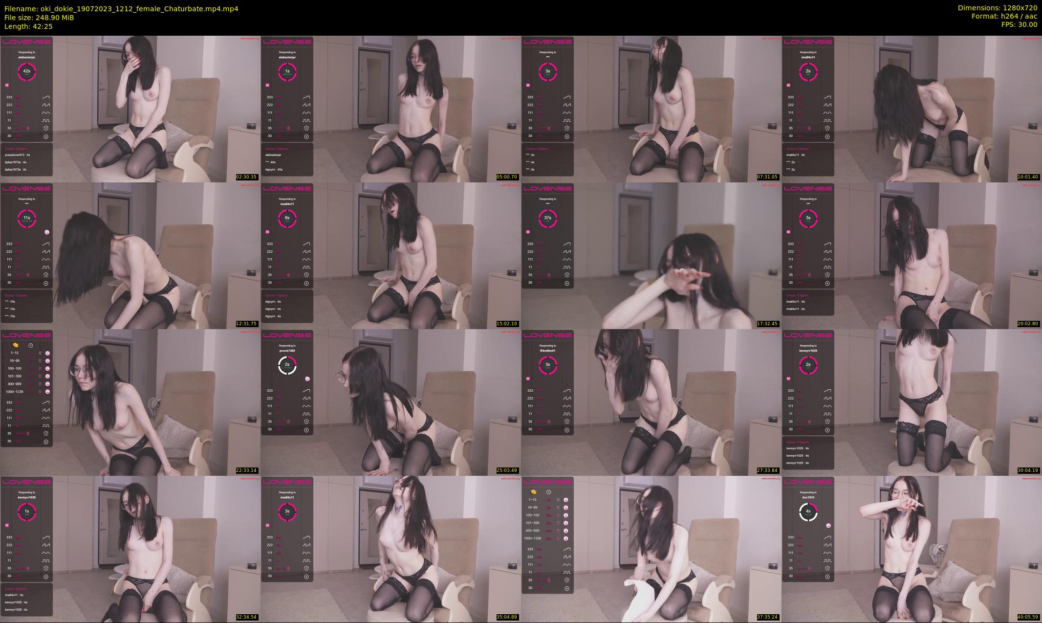 oki_dokie — 43 minute Chaturbate female cam show recording, 720p, Jul 19, 2023