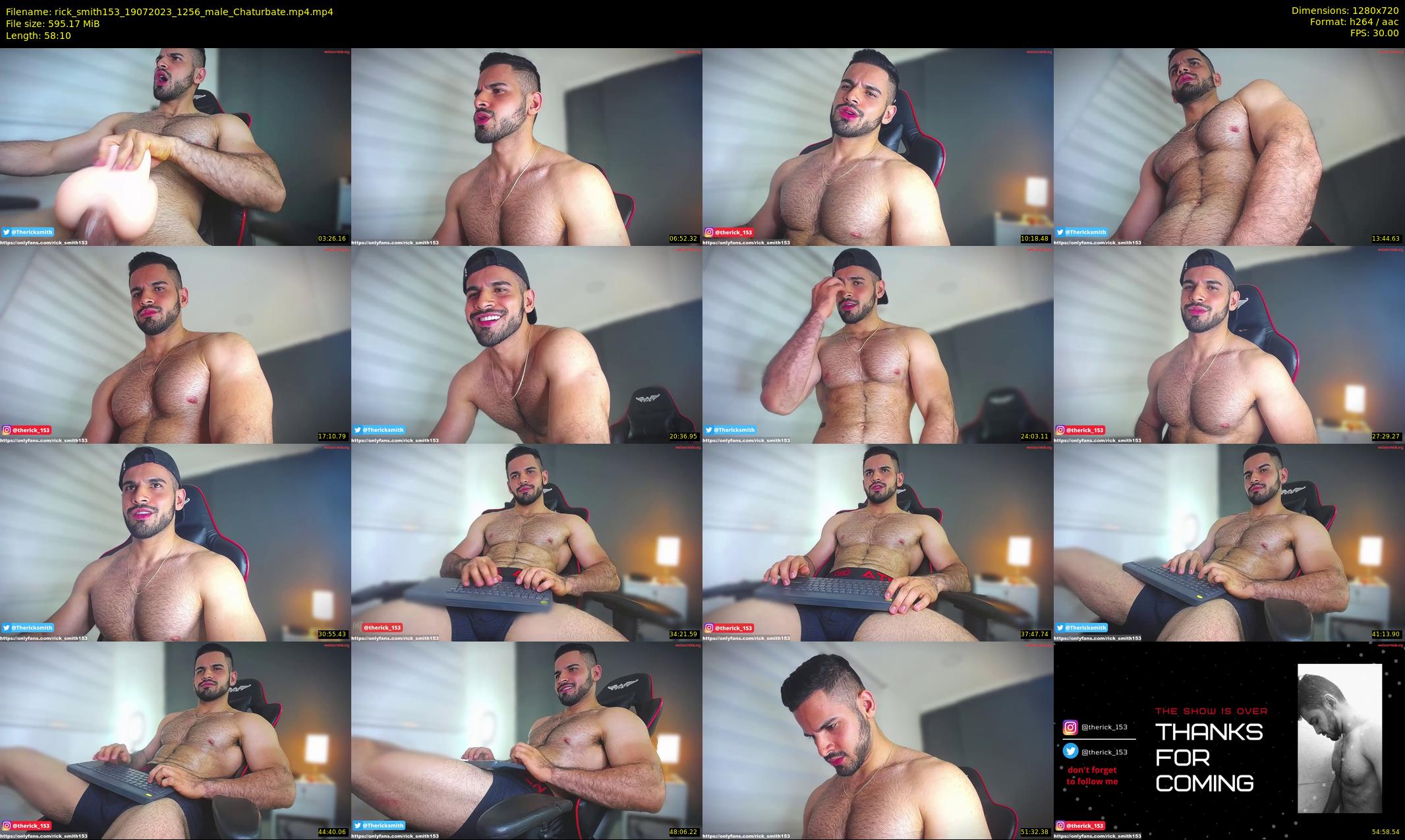 rick_smith153 — 59 minute Chaturbate male cam show recording, 720p, Jul 19, 2023