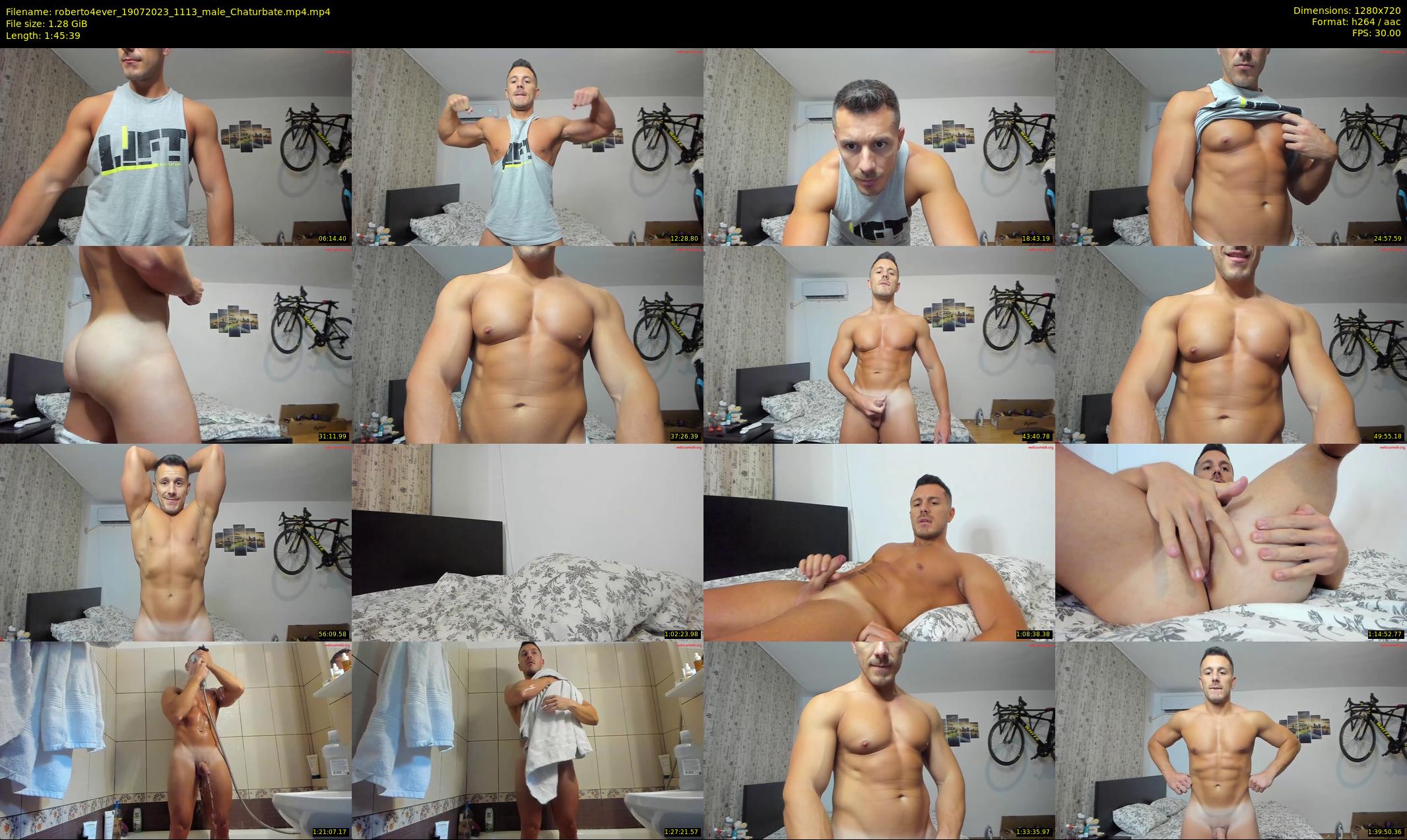 roberto4ever — 106 minute Chaturbate male cam show recording, 720p, Jul 19, 2023