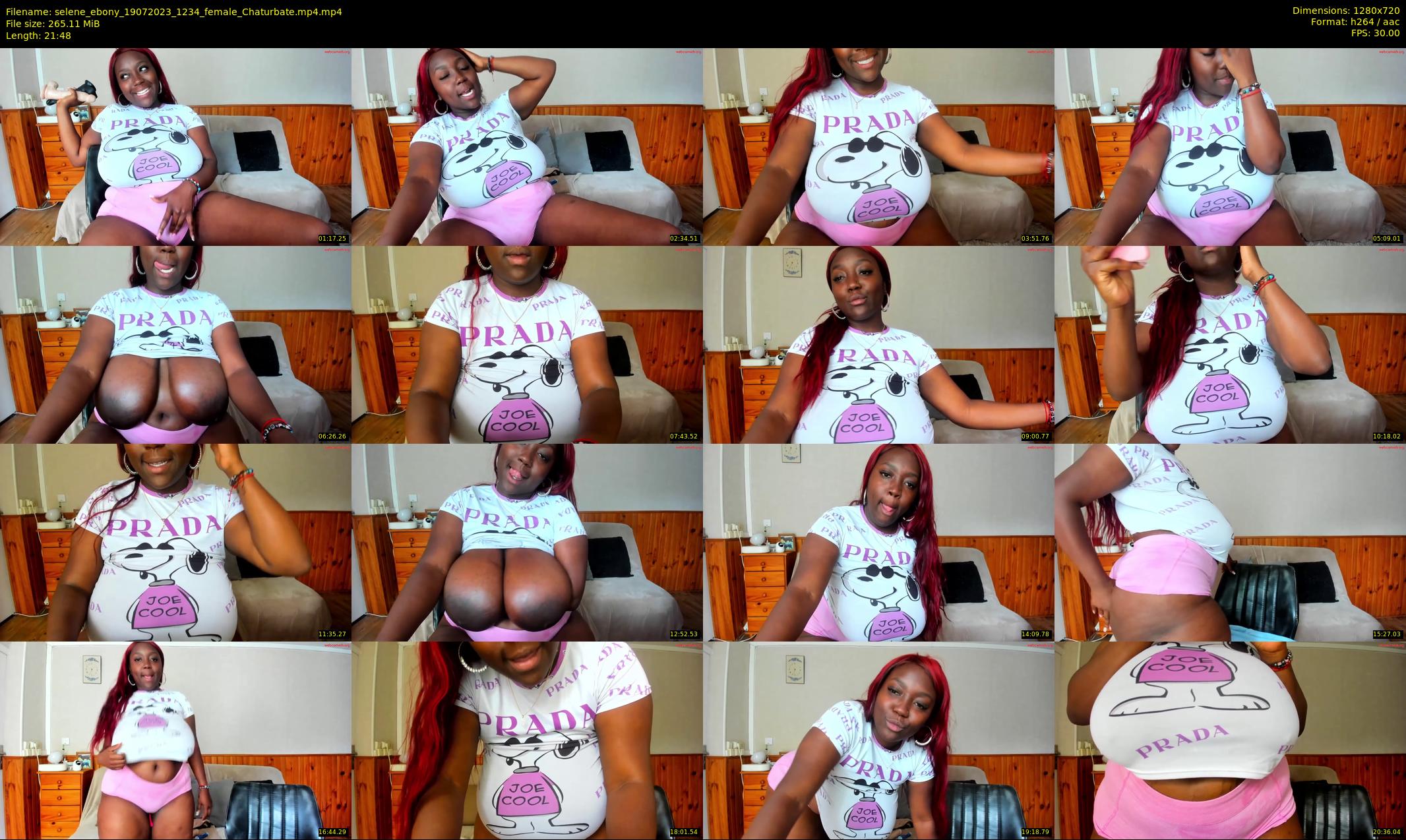 selene_ebony — 22 minute Chaturbate female cam show recording, 720p, Jul 19, 2023