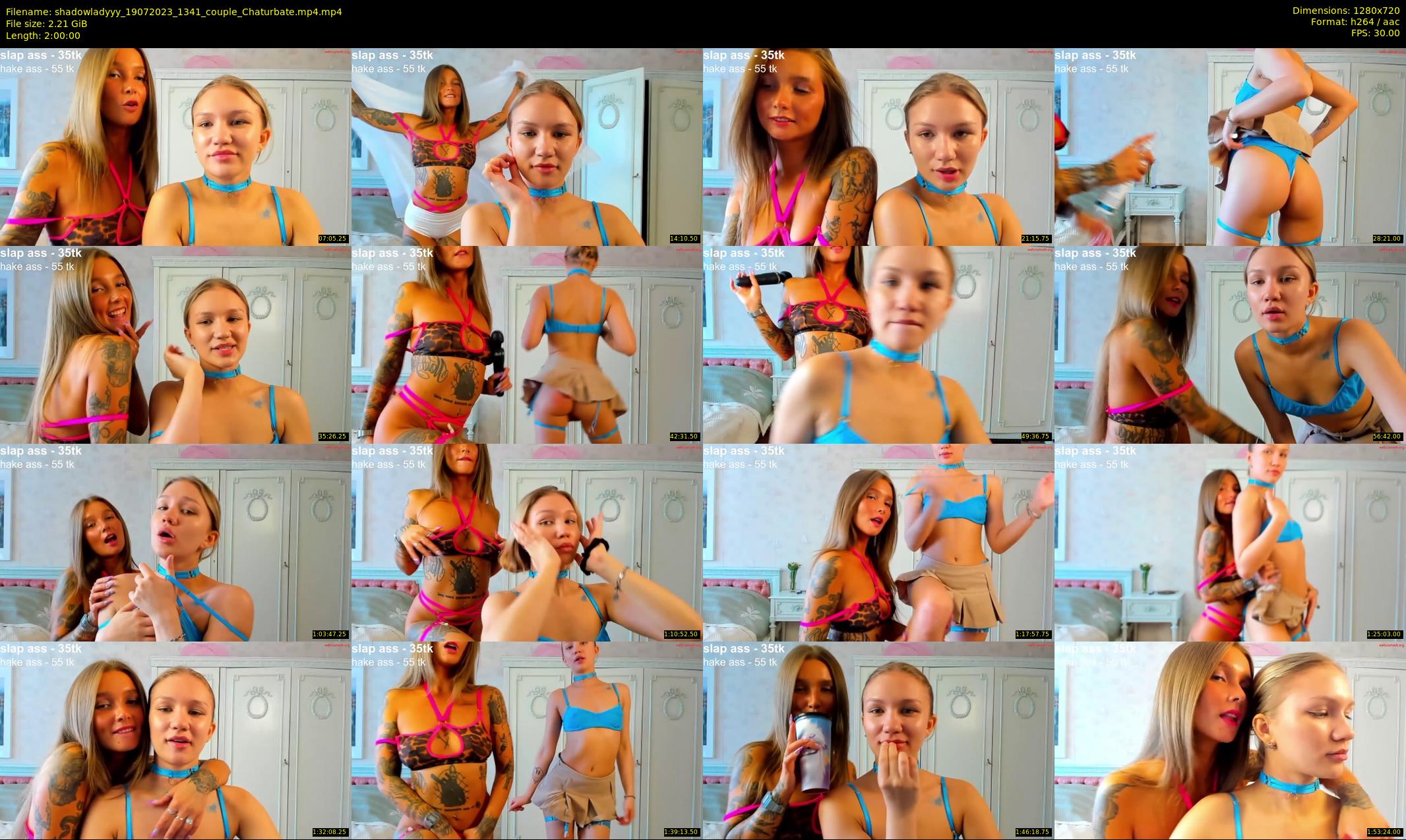 shadowladyyy — 120 minute Chaturbate couple cam show recording, 720p, Jul 19, 2023
