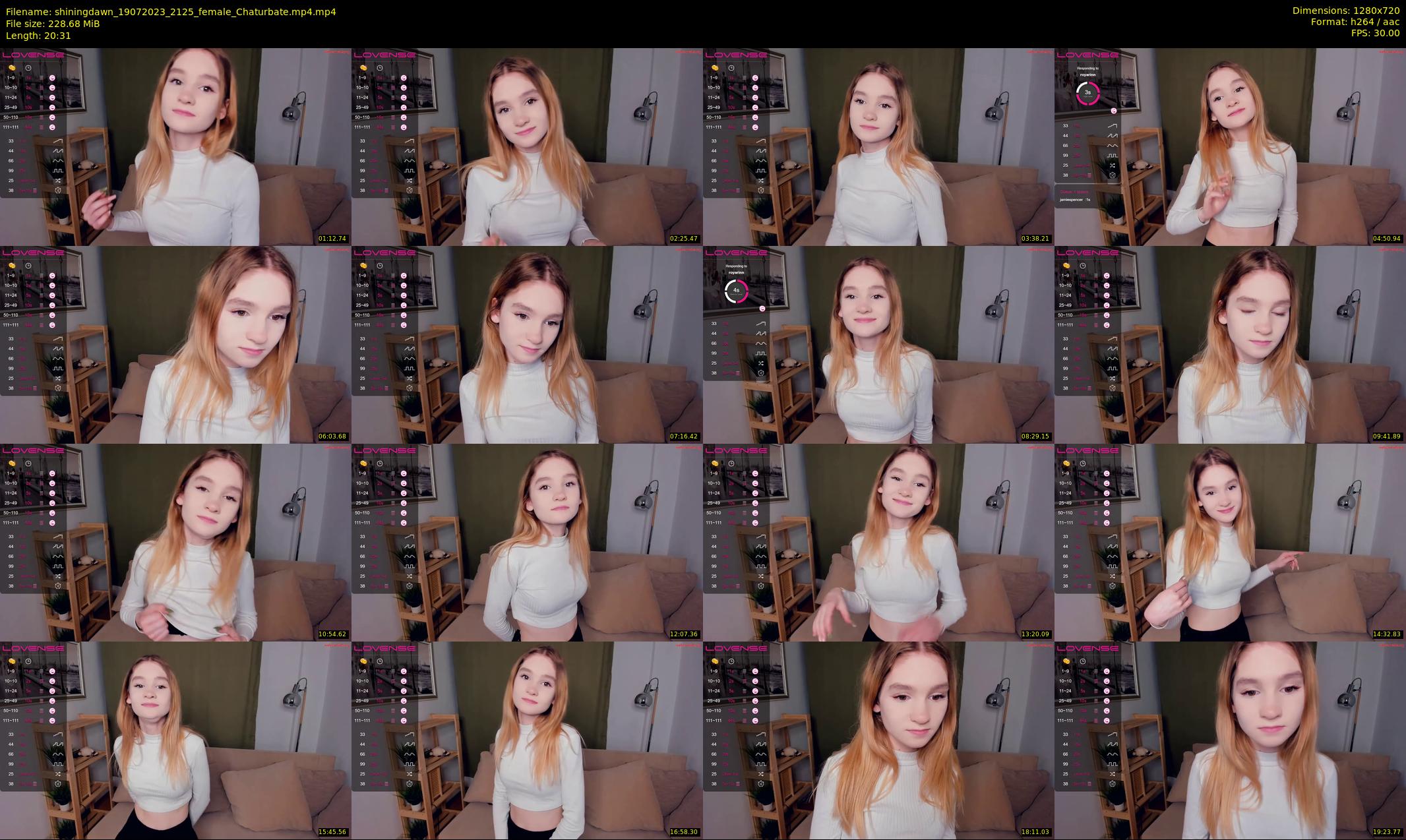 shiningdawn — 21 minute Chaturbate female cam show recording, 720p, Jul 19, 2023