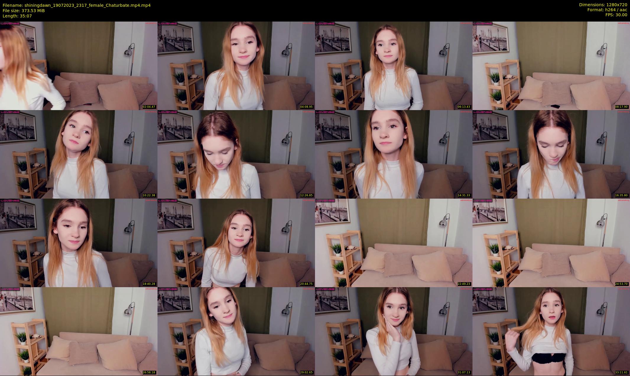 shiningdawn — 36 minute Chaturbate female cam show recording, 720p, Jul 19, 2023