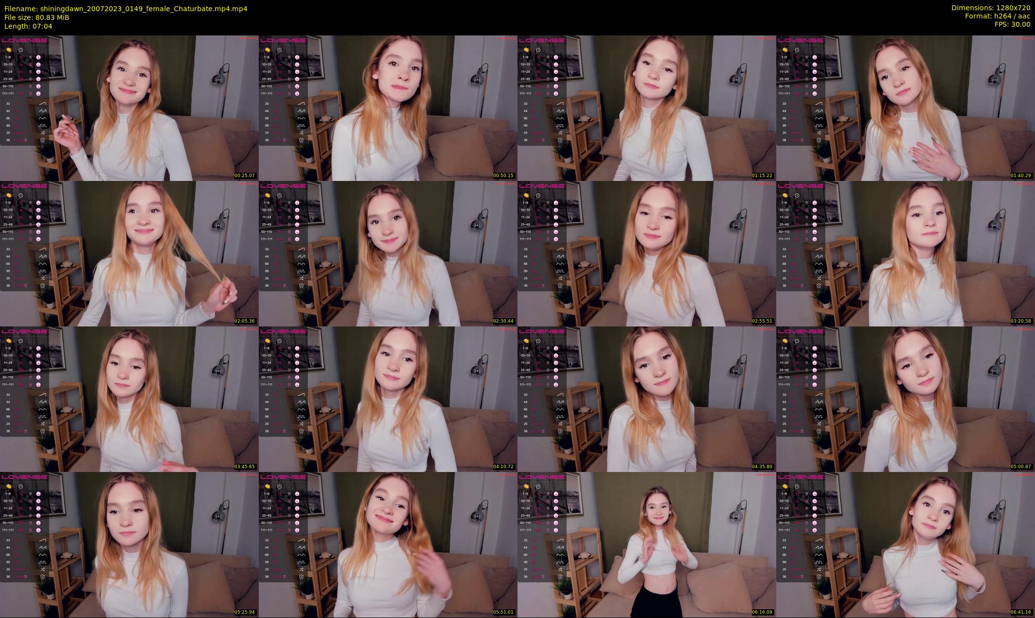shiningdawn — 8 minute Chaturbate female cam show recording, 720p, Jul 20, 2023