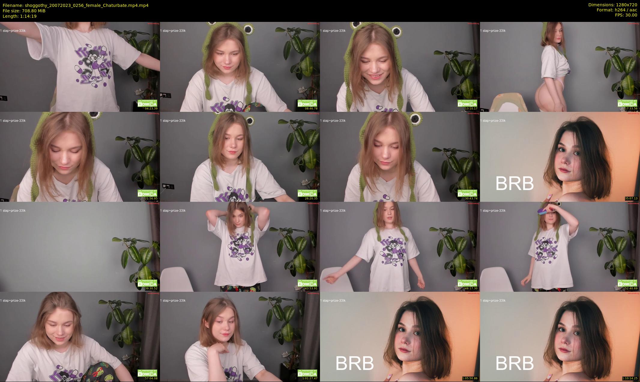 shoggothy — 75 minute Chaturbate female cam show recording, 720p, Jul 20, 2023