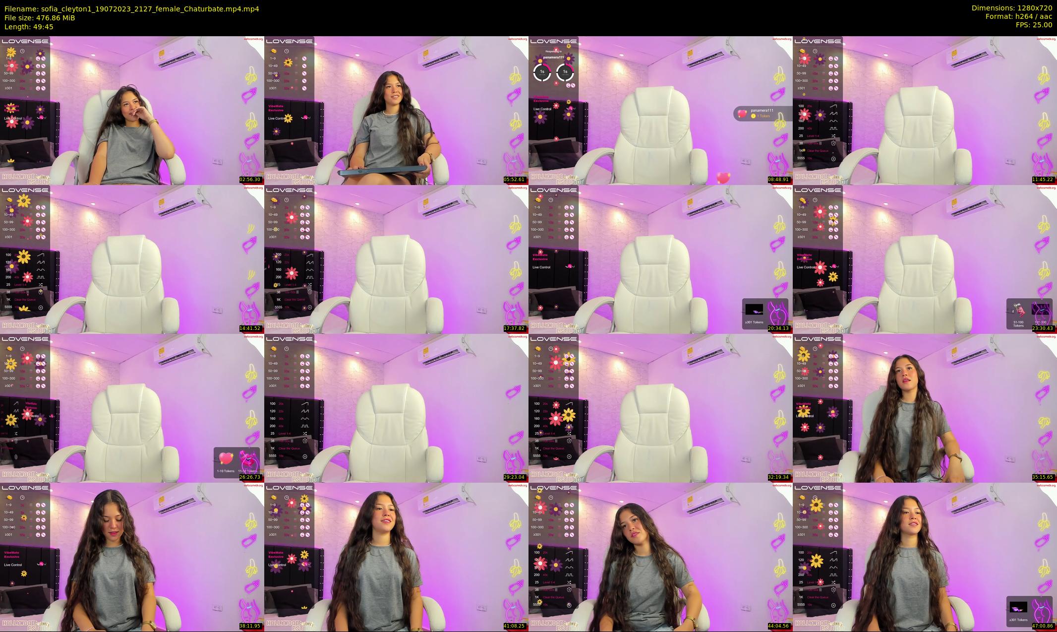 sofia_cleyton1 — 50 minute Chaturbate female cam show recording, 720p, Jul 19, 2023