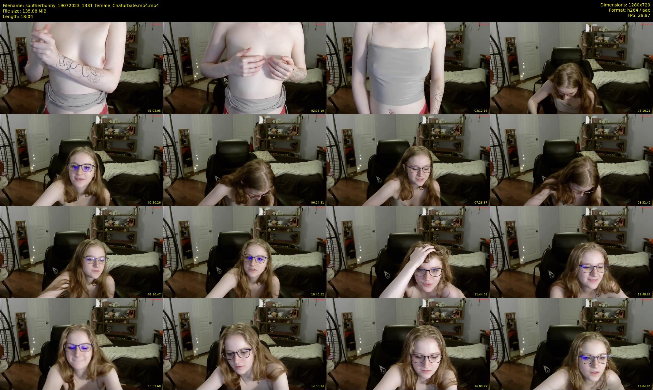 southerbunny — 19 minute Chaturbate female cam show recording, 720p, Jul 19, 2023