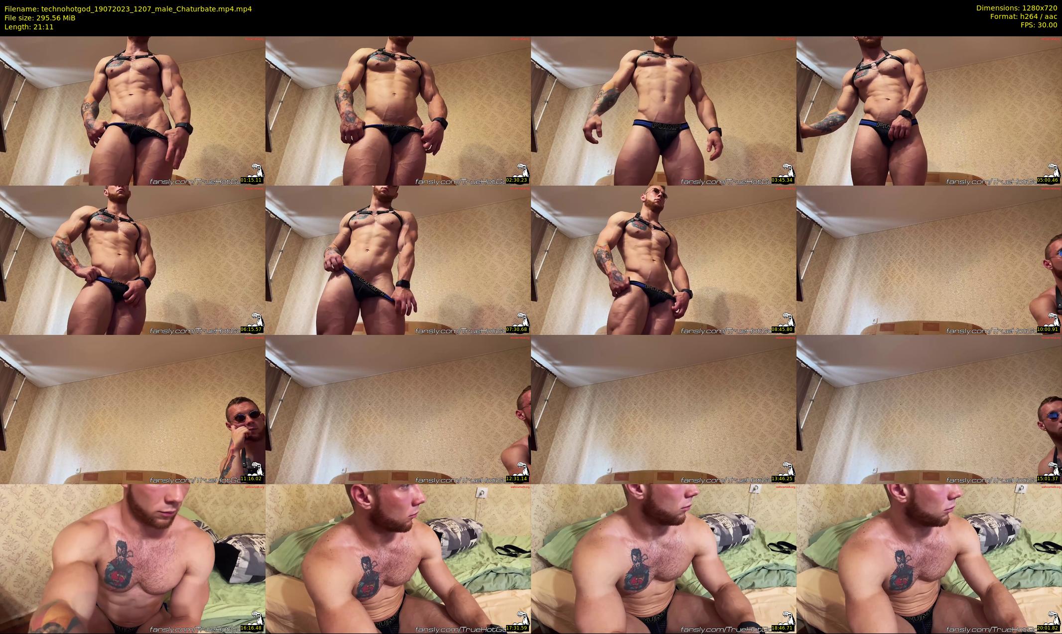 technohotgod — 22 minute Chaturbate male cam show recording, 720p, Jul 19, 2023