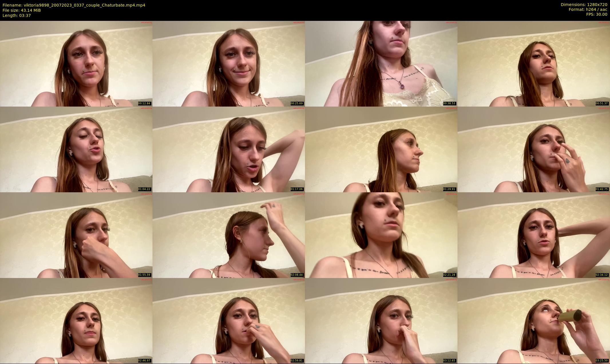 viktoria9898 — 4 minute Chaturbate couple cam show recording, 720p, Jul 20, 2023