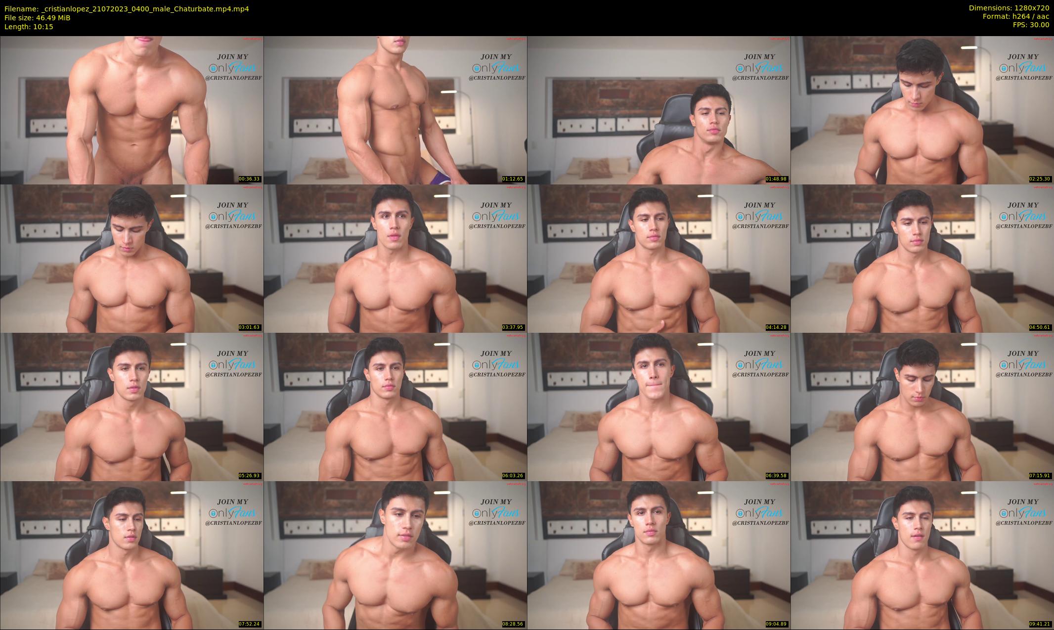 _cristianlopez — 11 minute Chaturbate male cam show recording, 720p, Jul 21, 2023