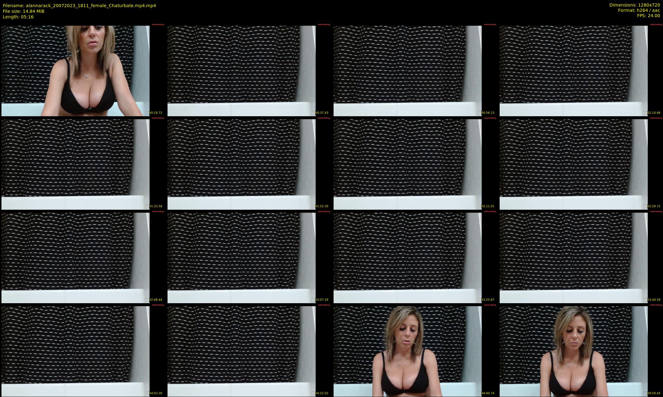 alannarack — 6 minute Chaturbate female cam show recording, 720p, Jul 20, 2023
