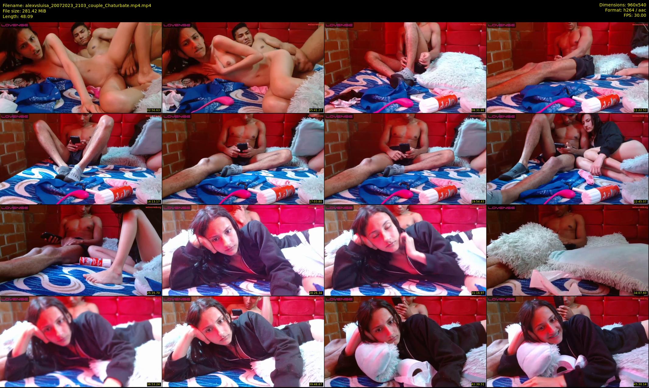 alexvsluisa — 49 minute Chaturbate couple cam show recording, 480p, Jul 20, 2023