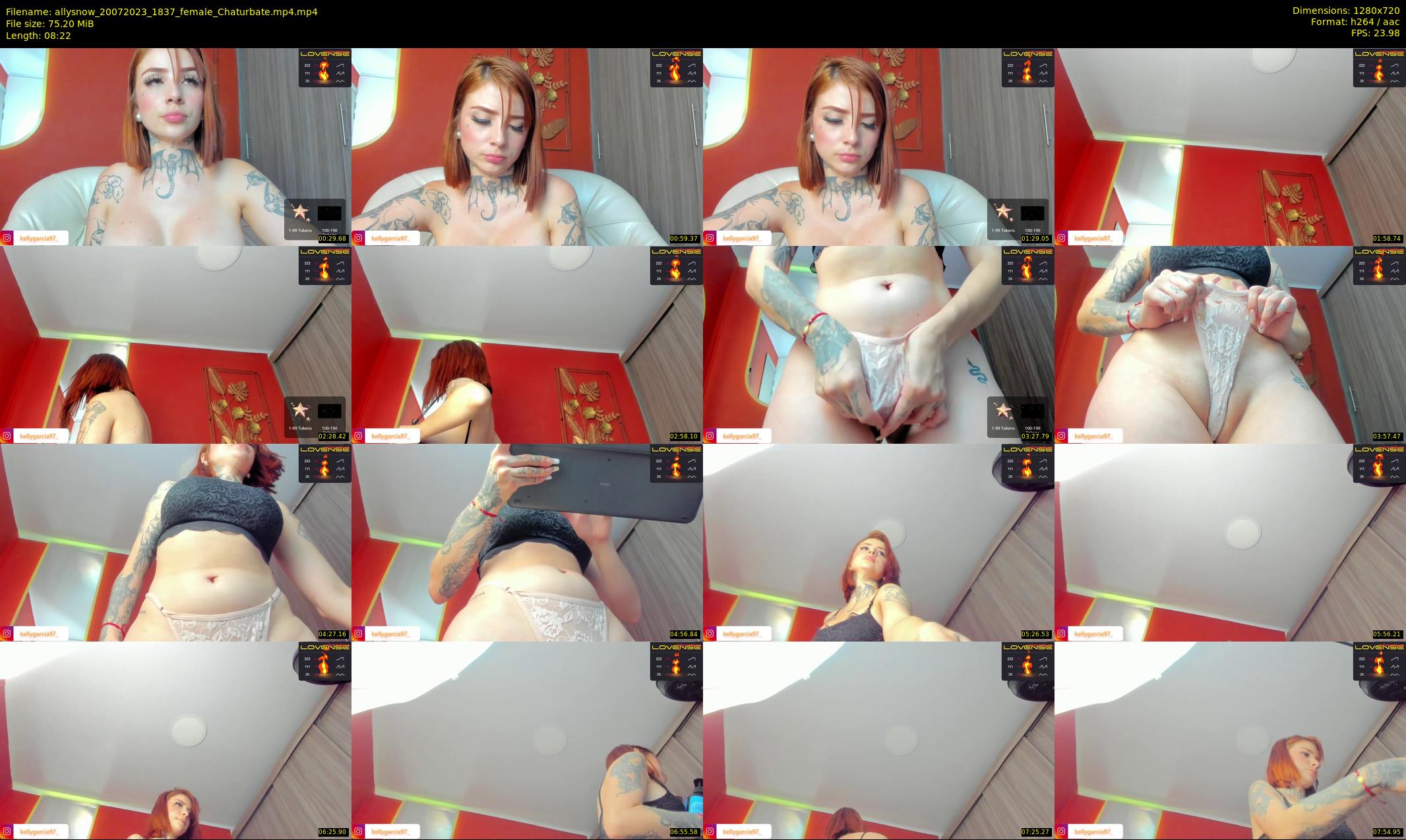 allysnow — 9 minute Chaturbate female cam show recording, 720p, Jul 20, 2023