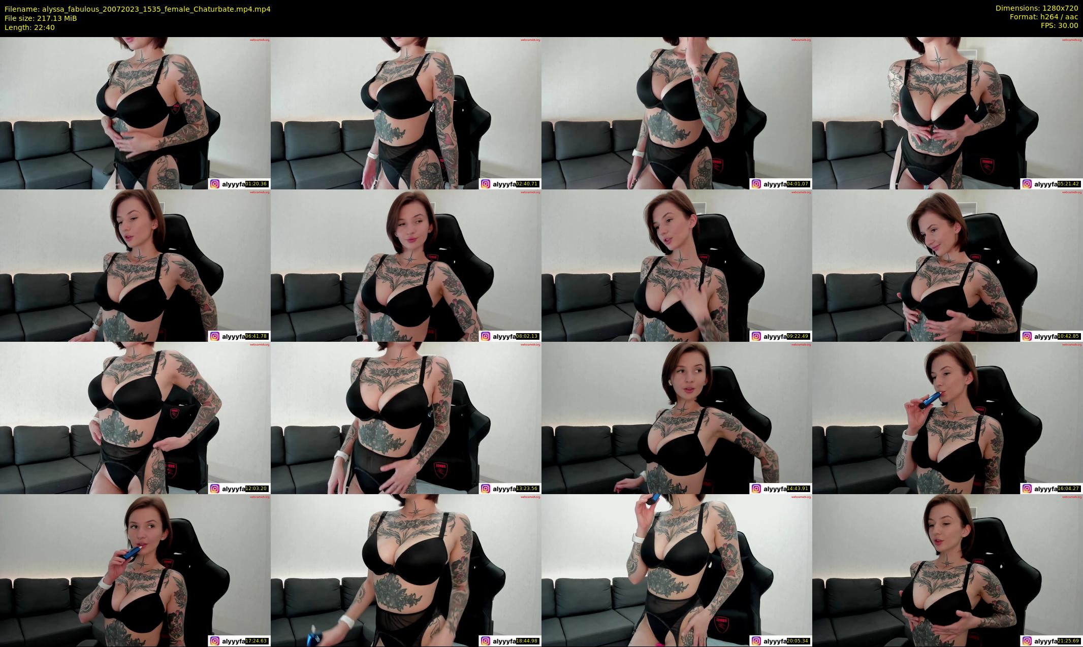 alyssa_fabulous — 23 minute Chaturbate female cam show recording, 720p, Jul 20, 2023