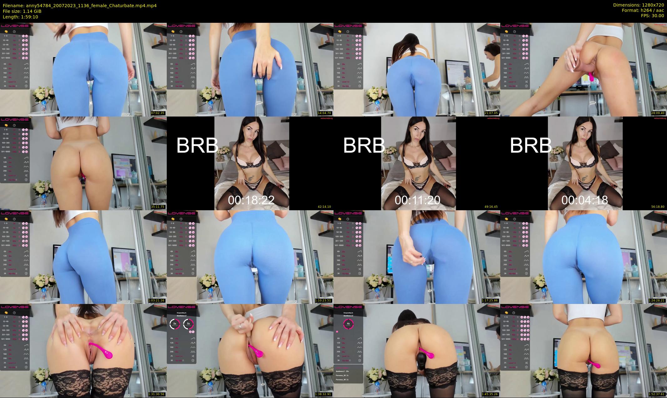 anny54784 — 120 minute Chaturbate female cam show recording, 720p, Jul 20, 2023