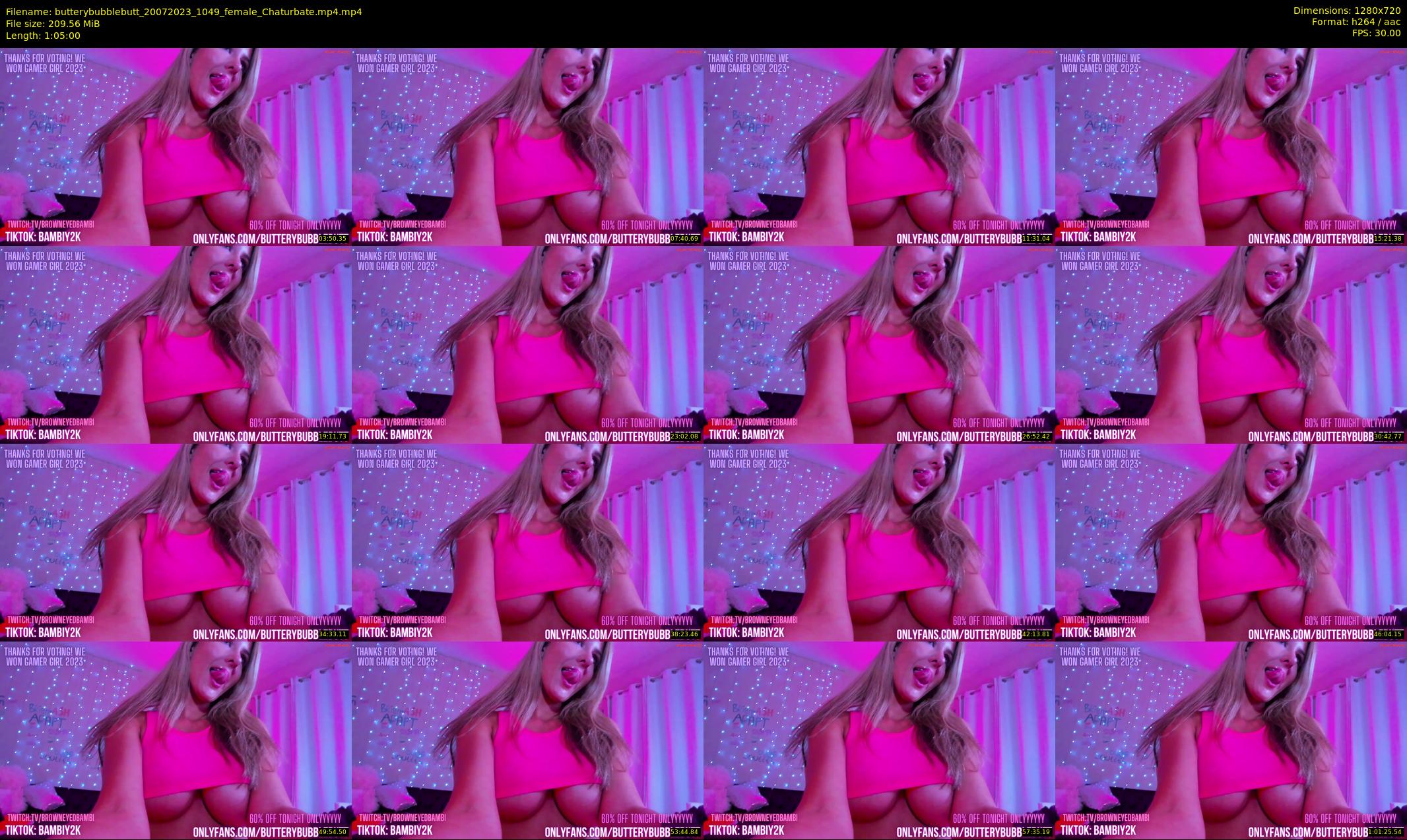 butterybubblebutt — 65 minute Chaturbate couple cam show recording, 720p, Jul 20, 2023