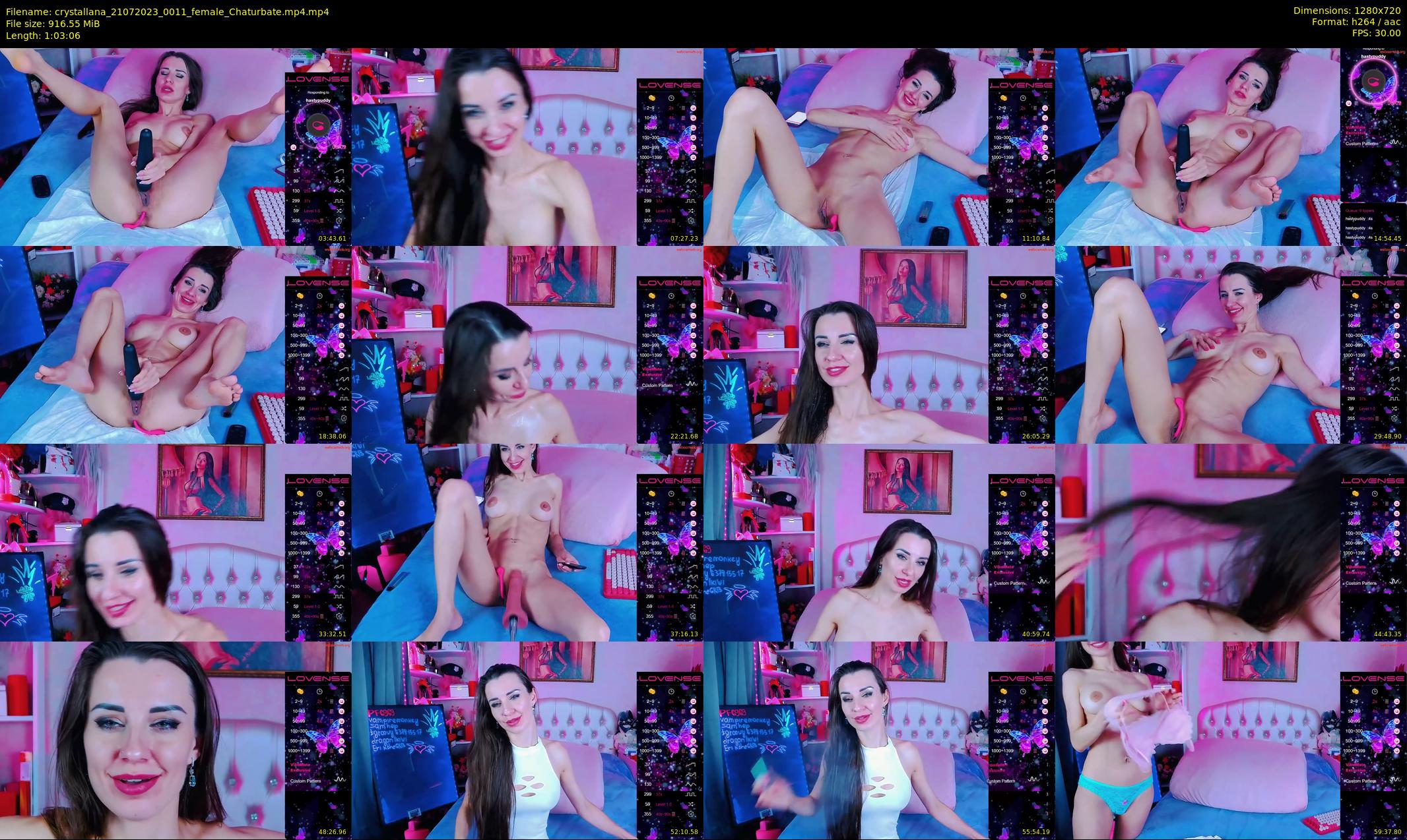 crystallana — 64 minute Chaturbate female cam show recording, 720p, Jul 21, 2023