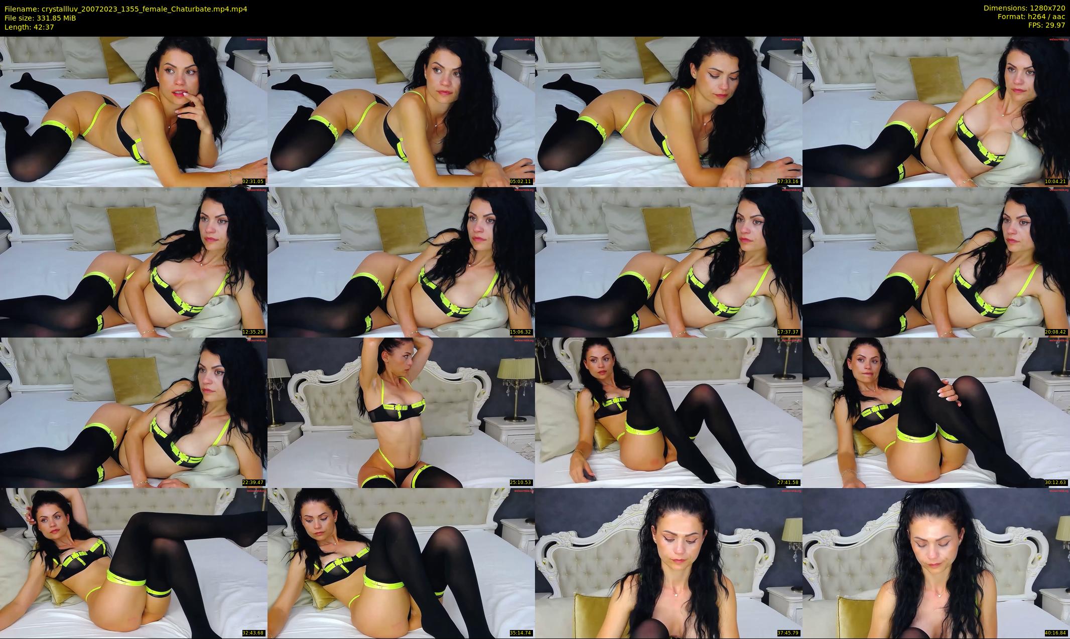 crystallluv — 43 minute Chaturbate female cam show recording, 720p, Jul 20, 2023