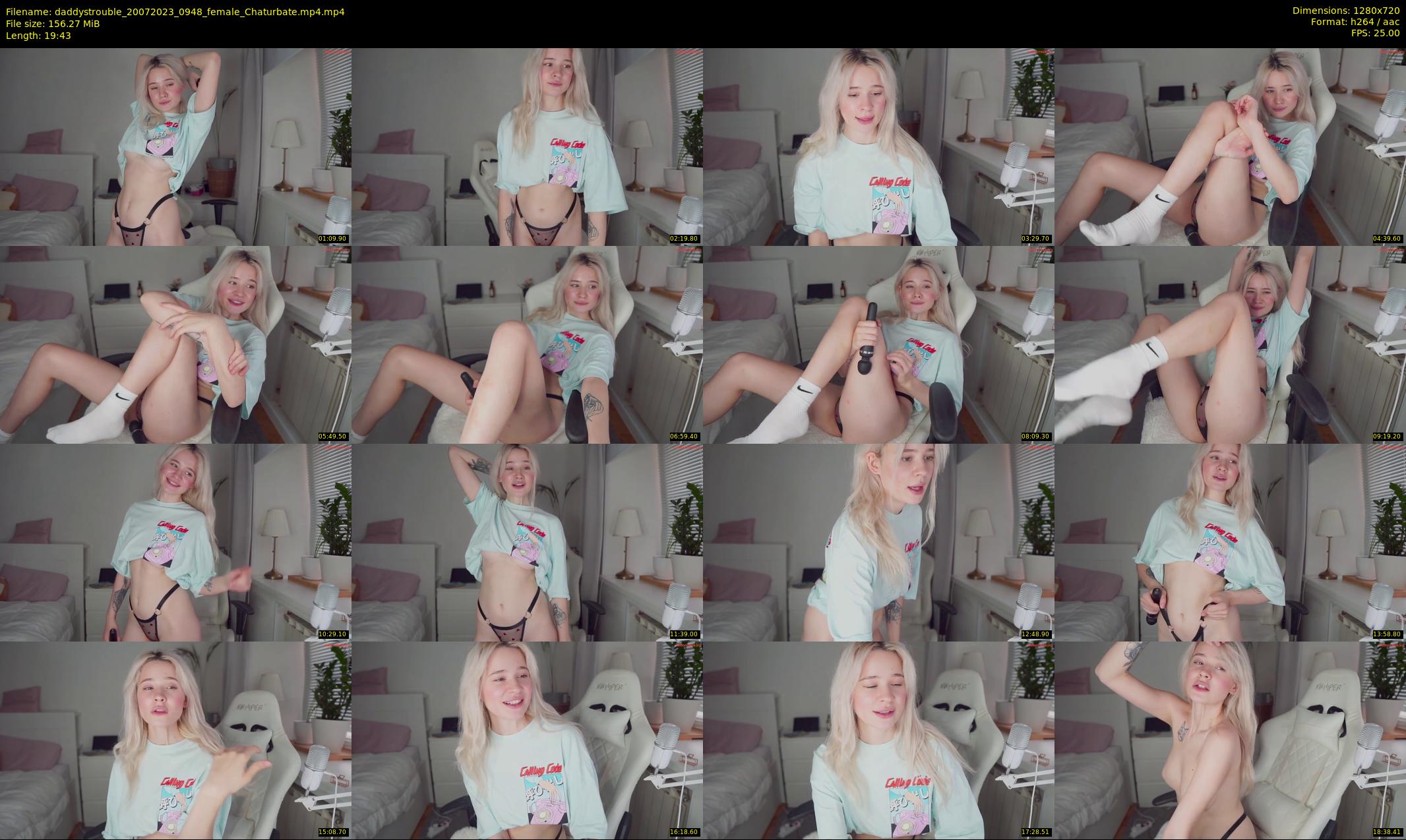 daddystrouble — 20 minute Chaturbate female cam show recording, 720p, Jul 20, 2023