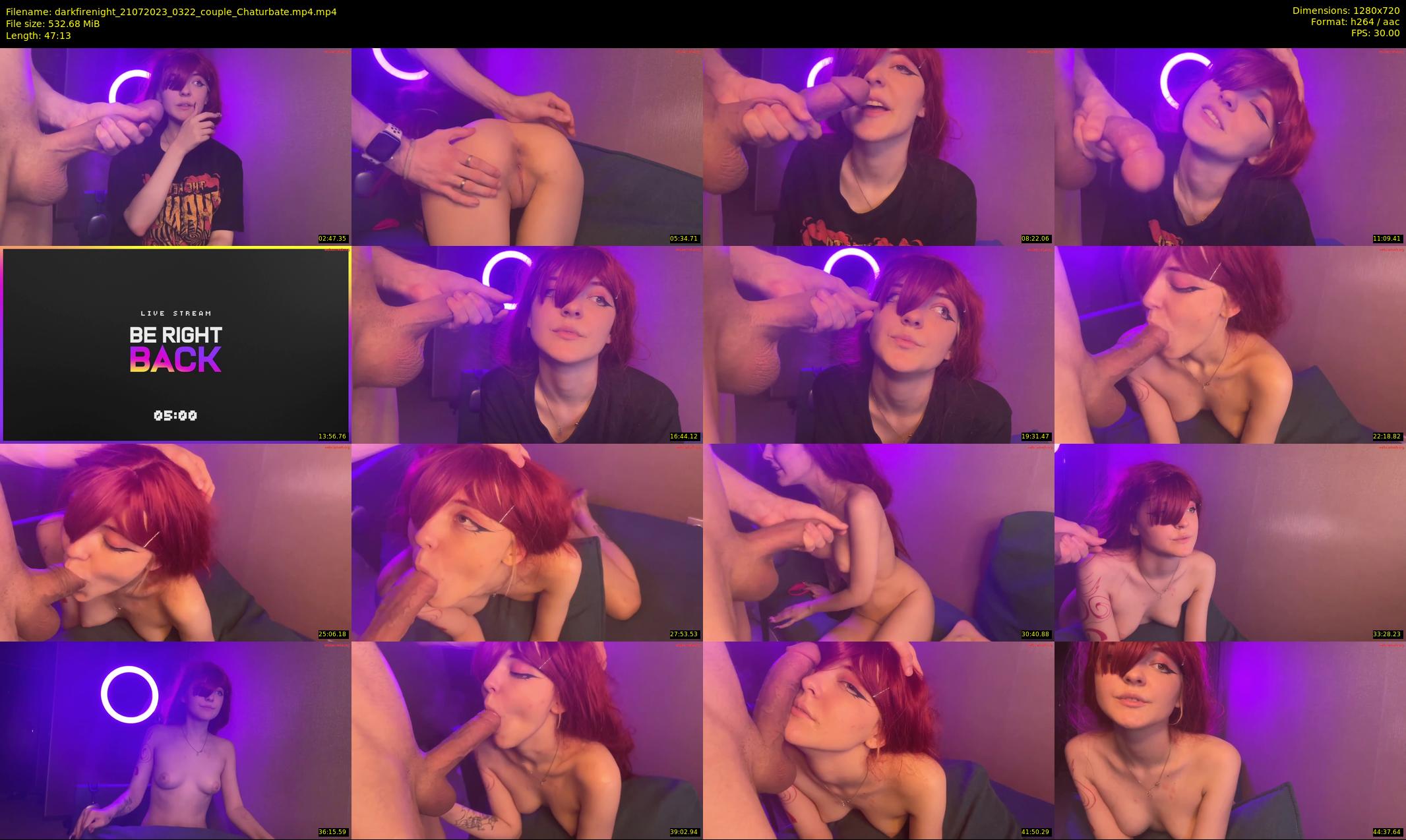 darkfirenight — 48 minute Chaturbate couple cam show recording, 720p, Jul 21, 2023