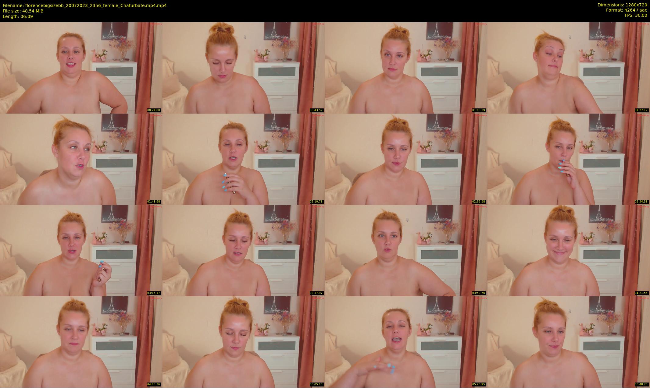 florencebigsizebb — 7 minute Chaturbate female cam show recording, 720p, Jul 20, 2023