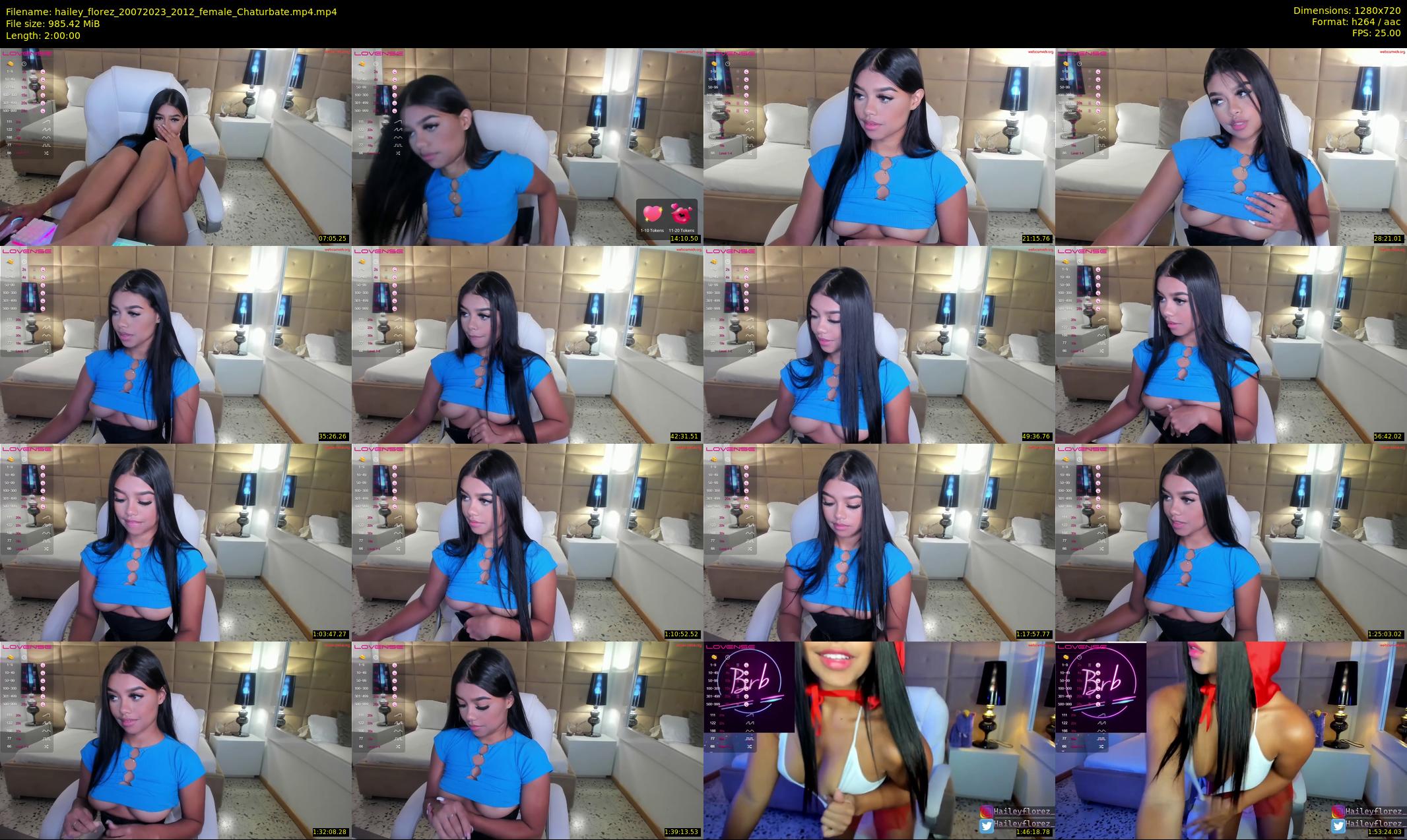 hailey_florez — 120 minute Chaturbate female cam show recording, 720p, Jul 20, 2023