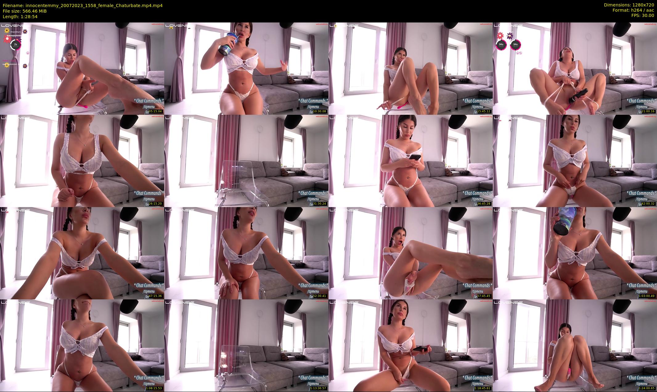 innocentemmy — 89 minute Chaturbate female cam show recording, 720p, Jul 20, 2023