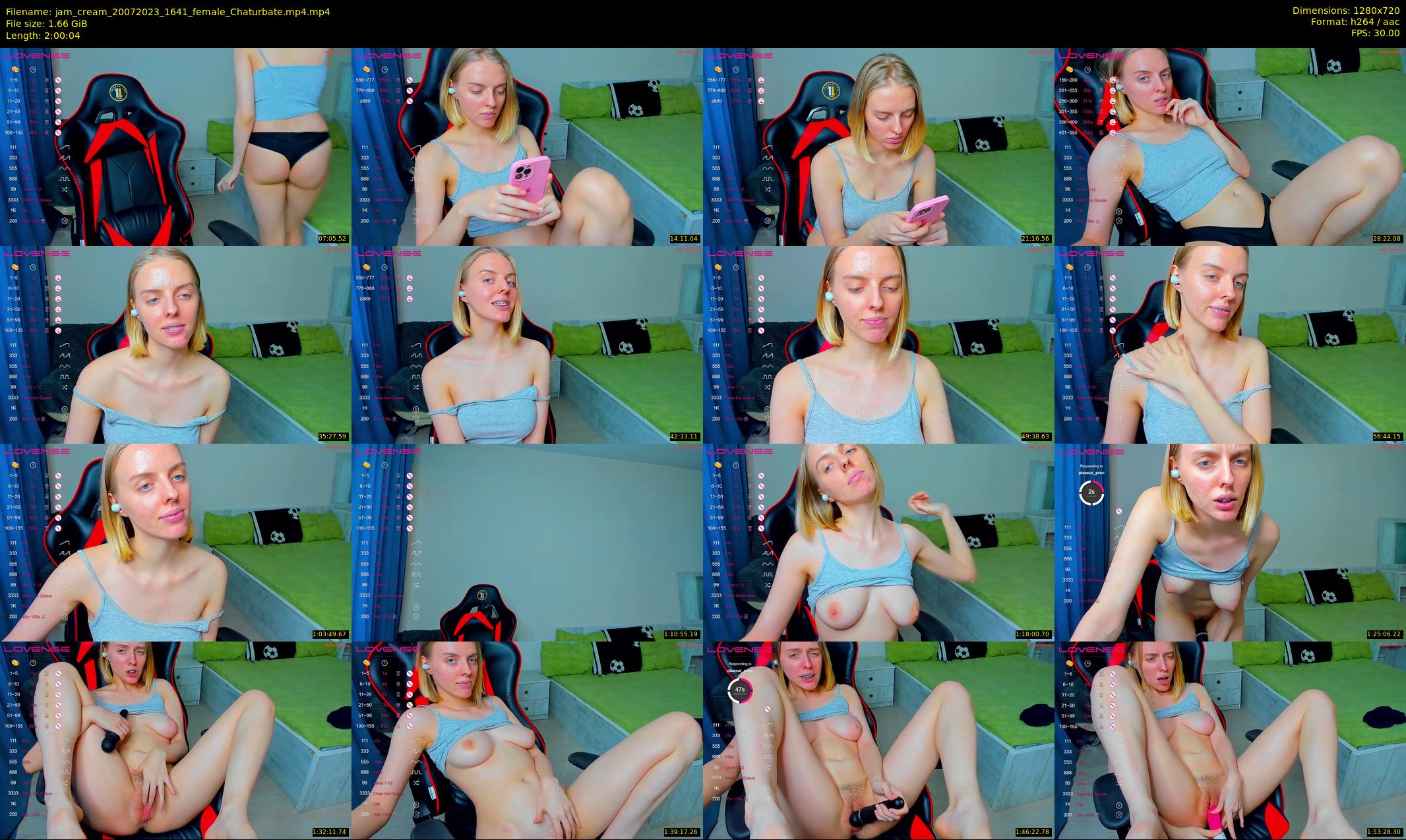 jam_cream — 121 minute Chaturbate female cam show recording, 720p, Jul 20, 2023