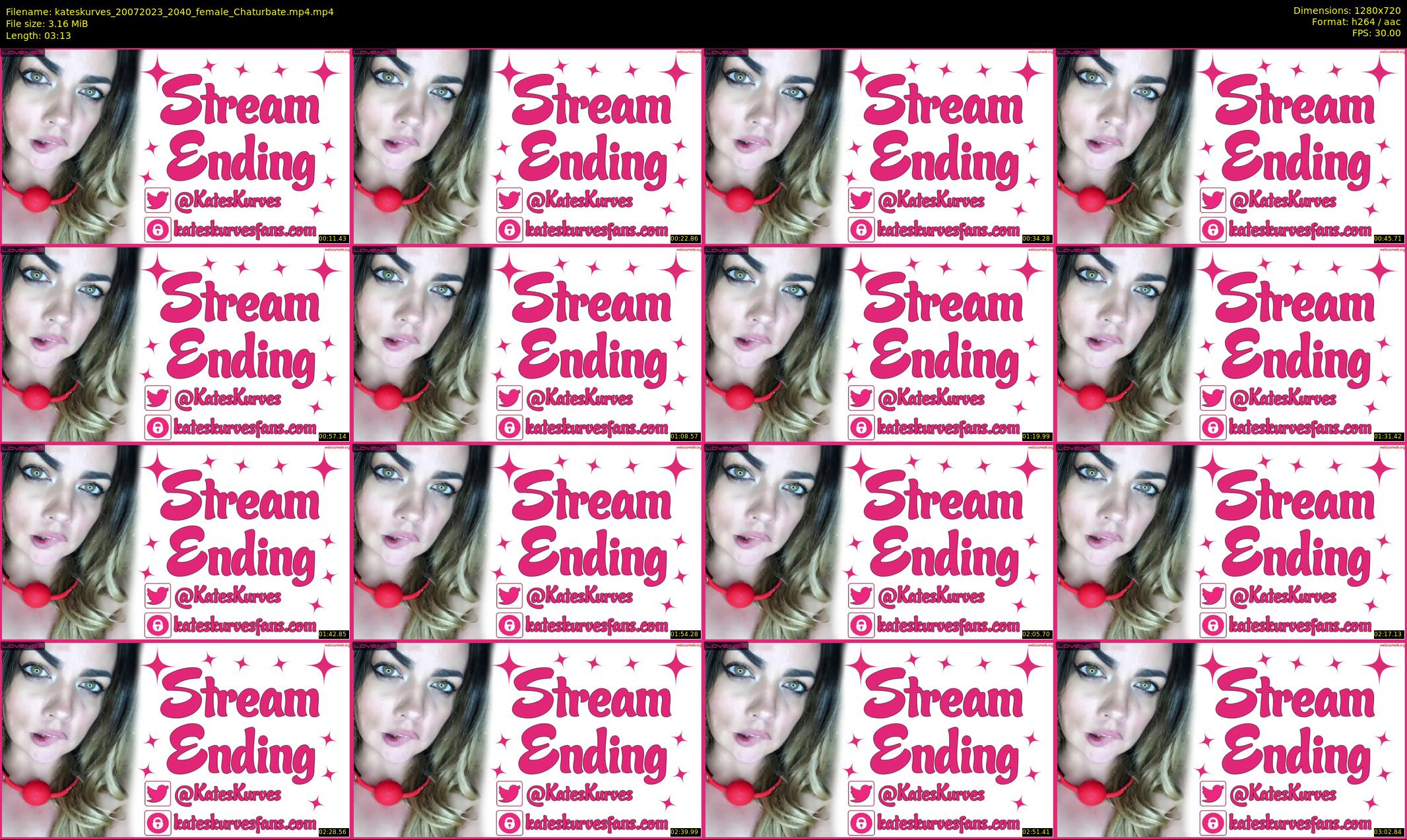 kateskurves — 4 minute Chaturbate female cam show recording, 720p, Jul 20, 2023
