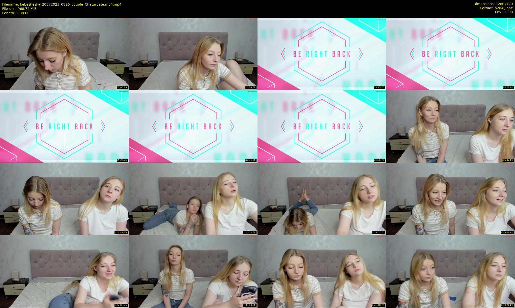 kebesheska — 120 minute Chaturbate couple cam show recording, 720p, Jul 20, 2023
