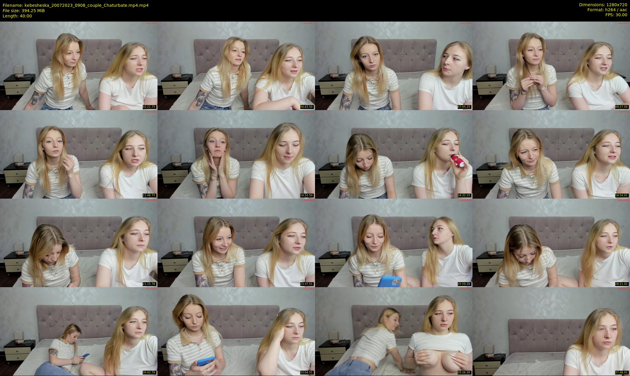 kebesheska — 40 minute Chaturbate couple cam show recording, 720p, Jul 20, 2023