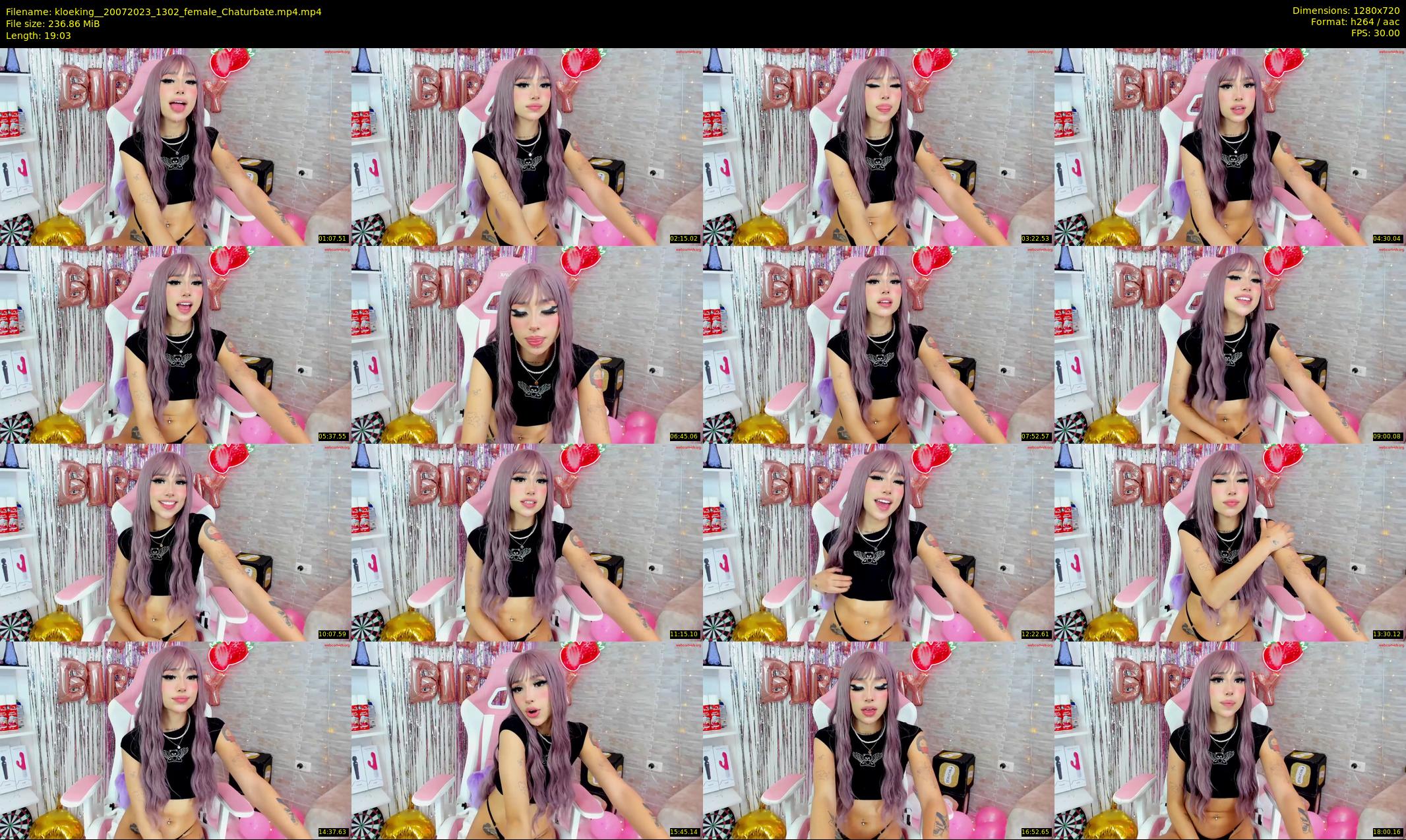 kloeking_ — 20 minute Chaturbate female cam show recording, 720p, Jul 20, 2023