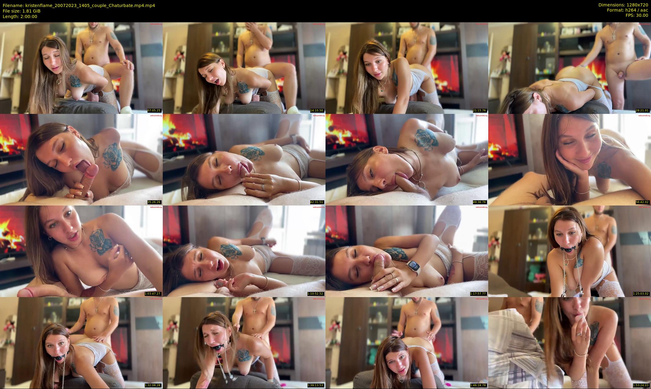 kristenflame — 120 minute Chaturbate couple cam show recording, 720p, Jul 20, 2023
