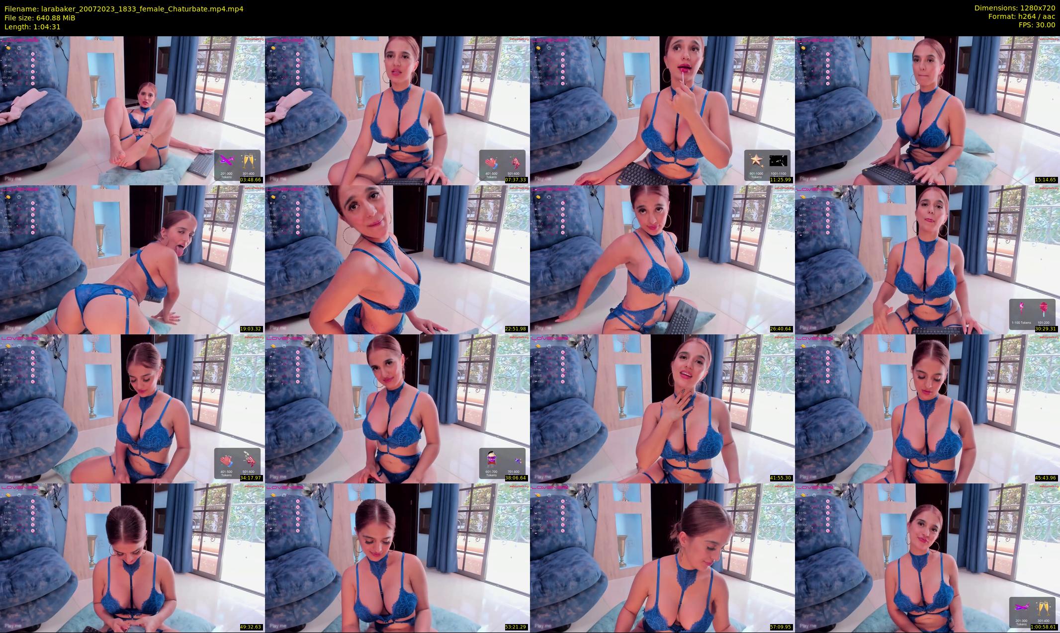 larabaker — 65 minute Chaturbate female cam show recording, 720p, Jul 20, 2023
