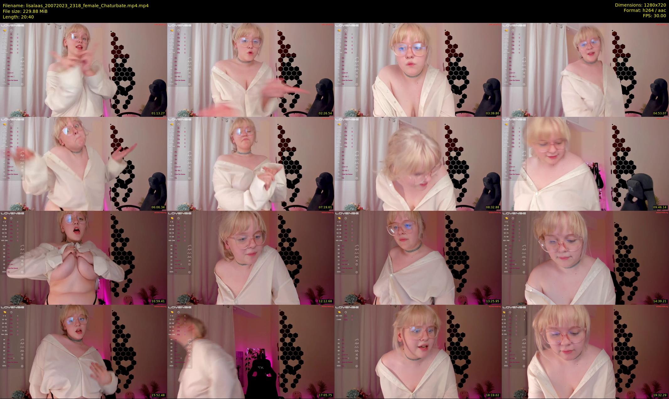 lisalaas — 21 minute Chaturbate female cam show recording, 720p, Jul 20, 2023